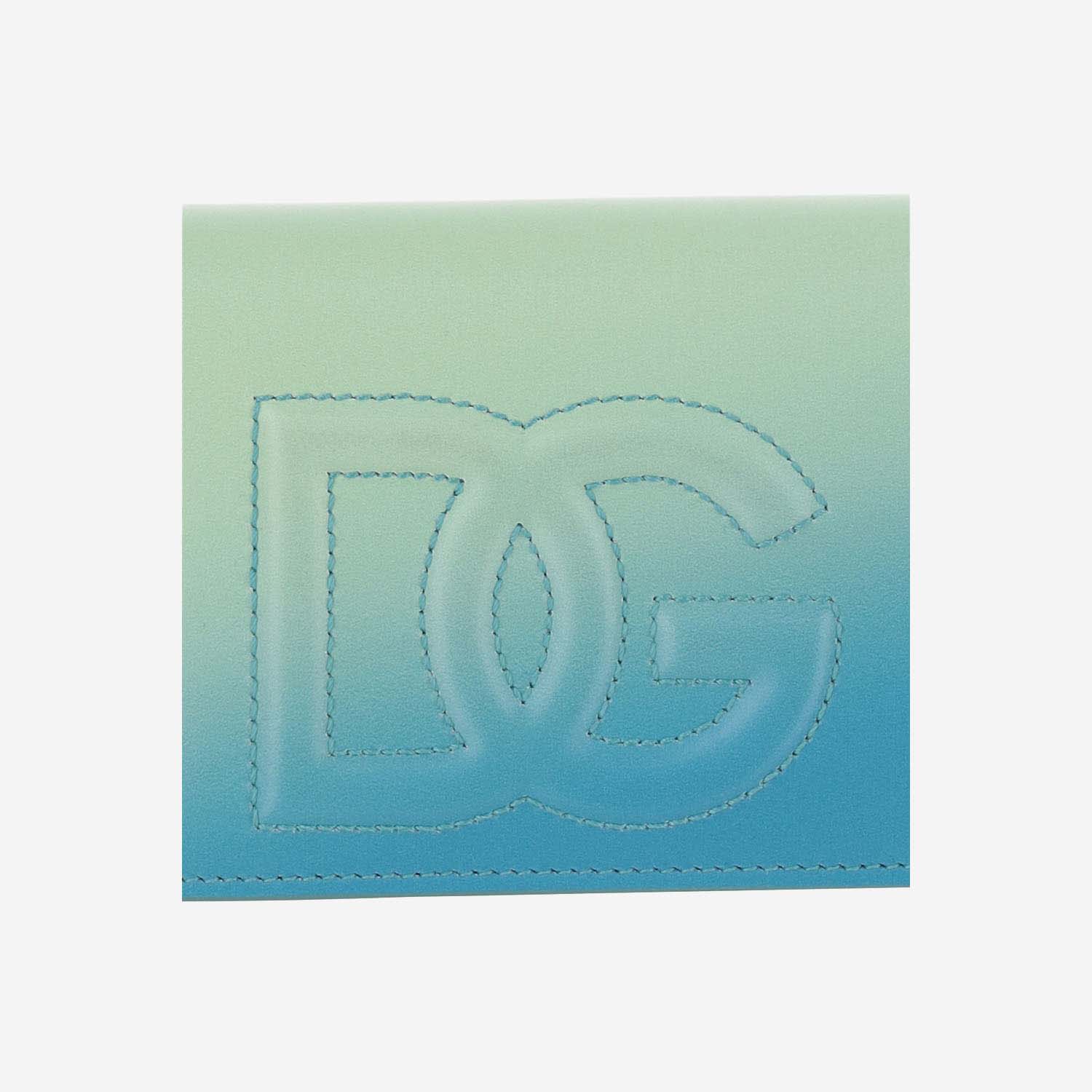 Shop Dolce & Gabbana Continental Dg Logo Wallet In Green/blue