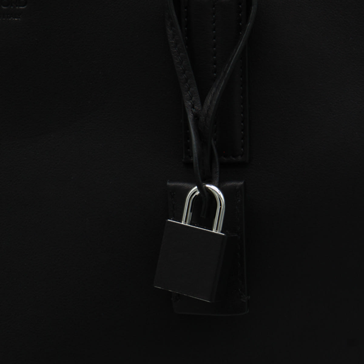 Tom Ford Structured Tote Bag Double Handles In Black