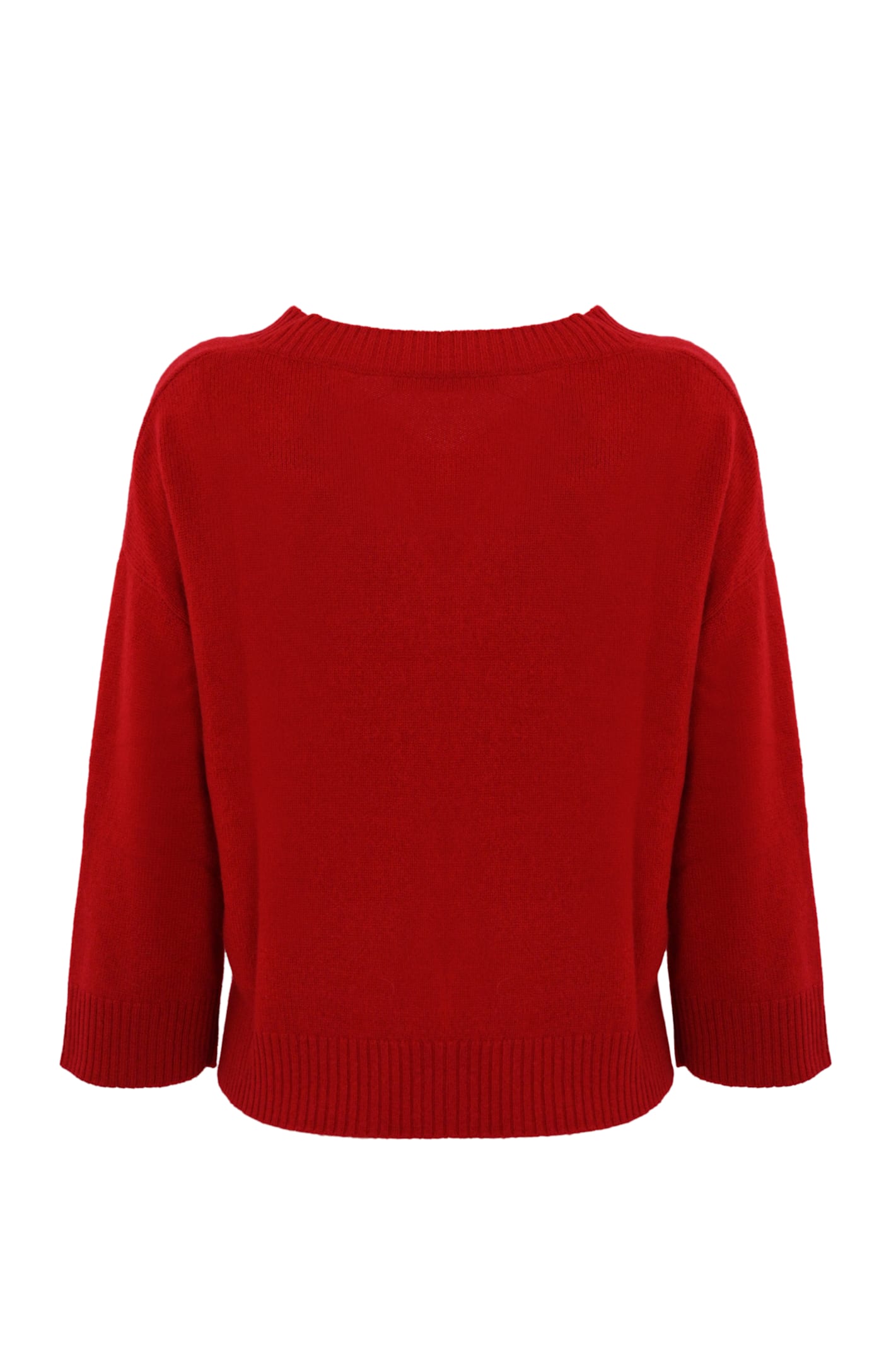 Shop Weekend Max Mara Leva Cashmere Sweater In Rosso