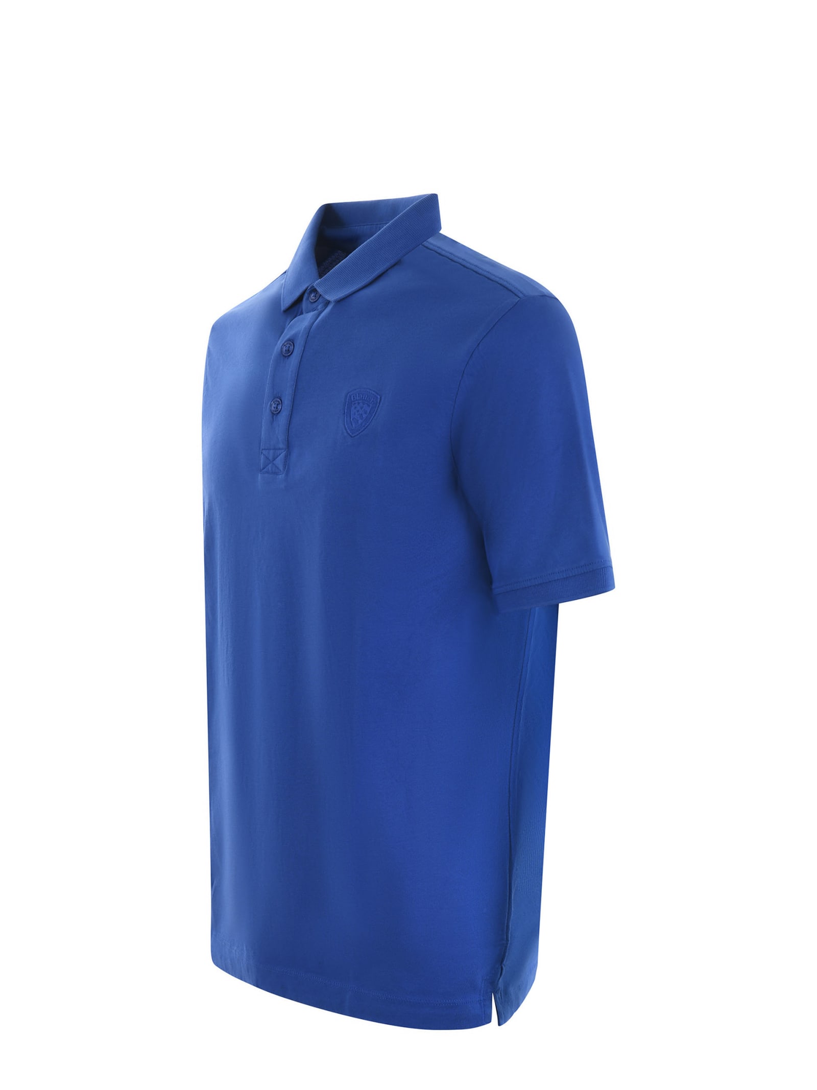 Shop Blauer Polo Shirt In Blu Cobalto