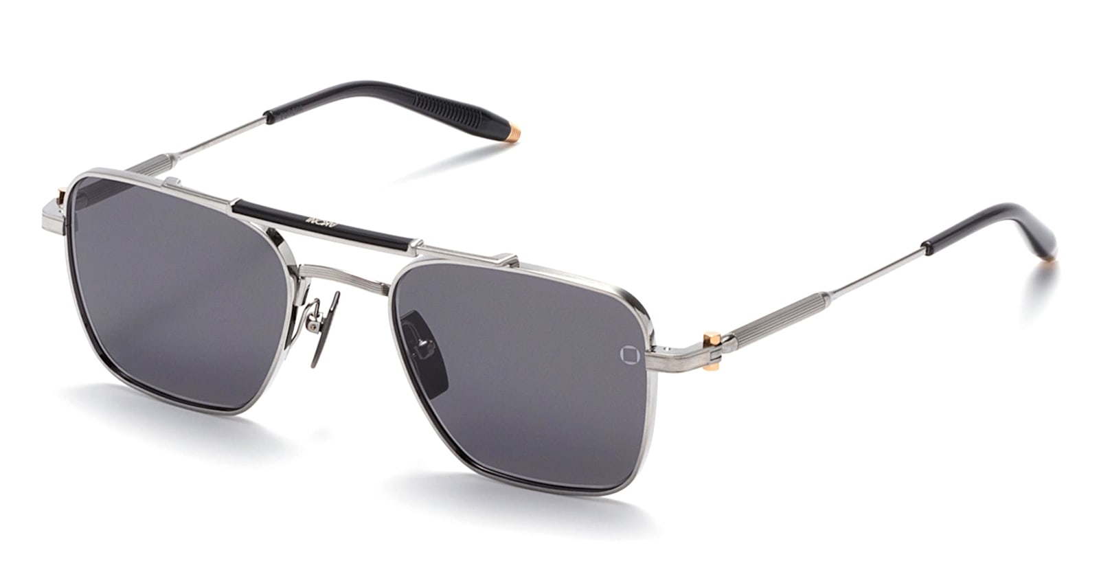 Akoni Europa Square-frame Sunglasses In Metallic