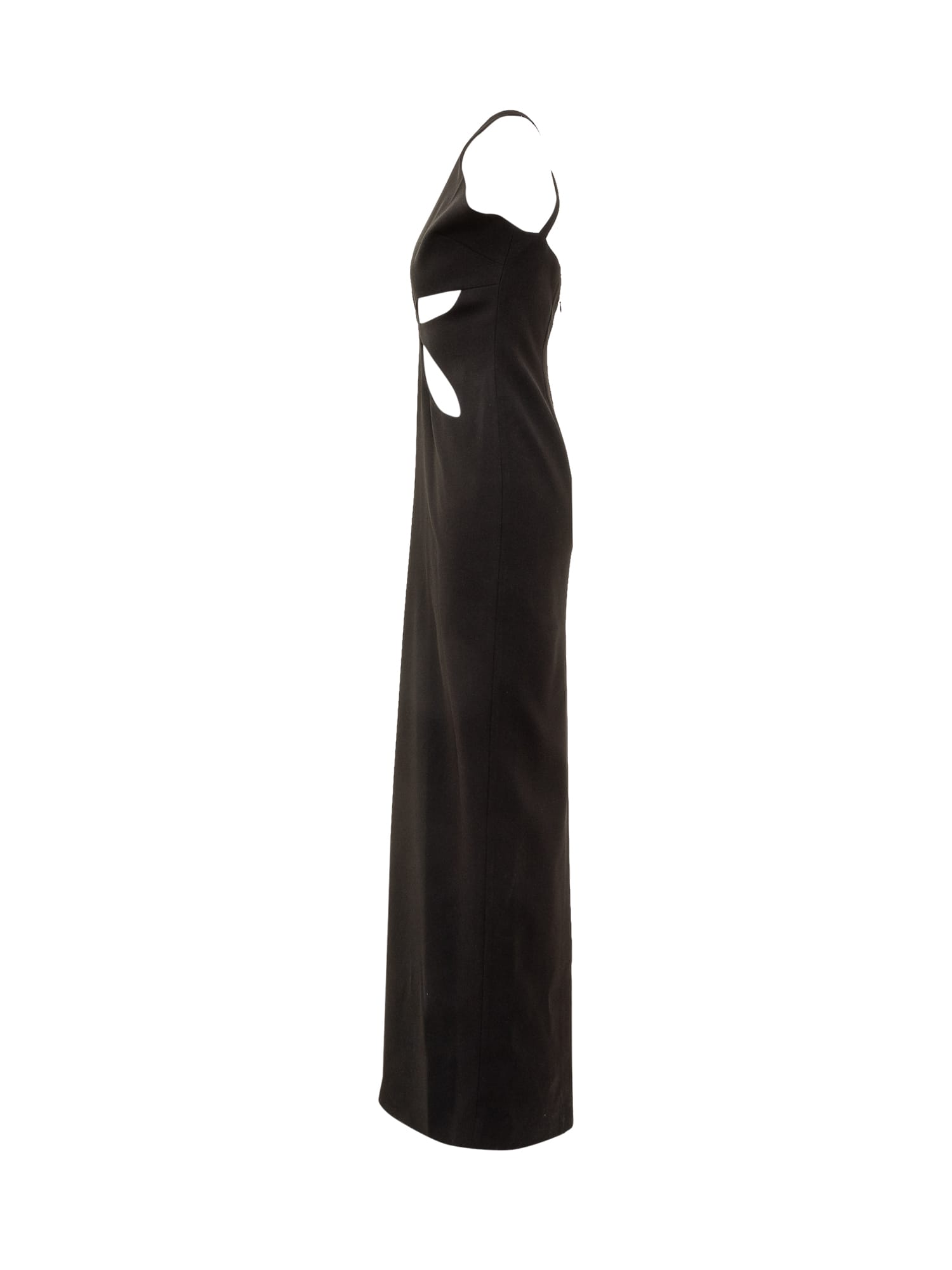 Shop Monot Long Dress In Black