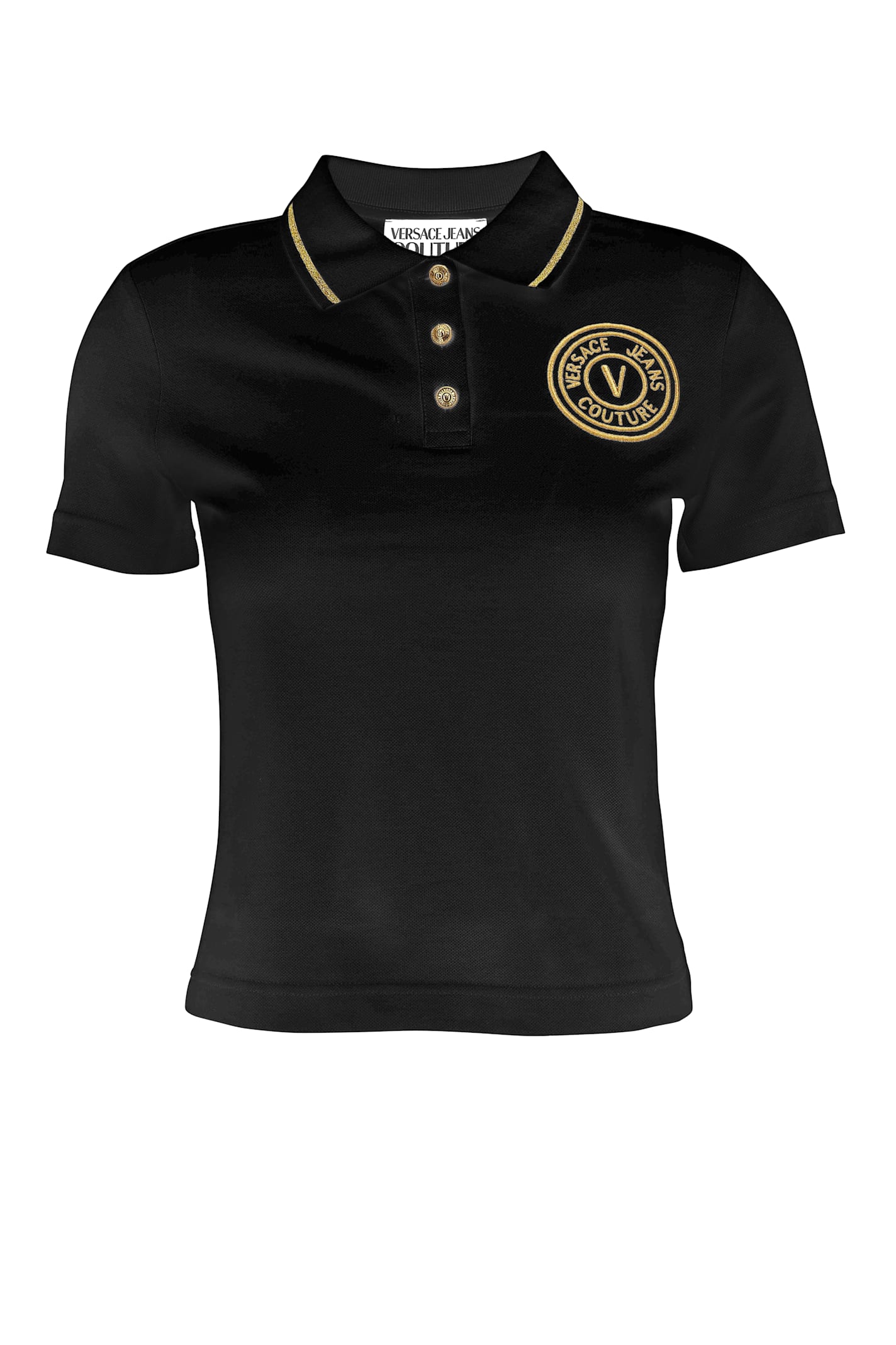 Versace Jeans Couture Polo In Black