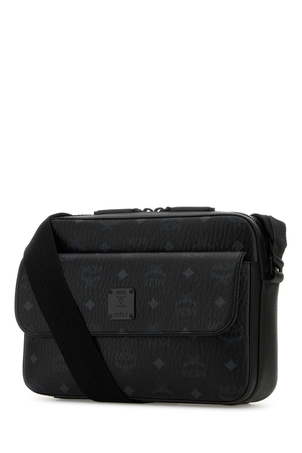 Mcm Printed Canvas Aren Messenger Crossbody Bag