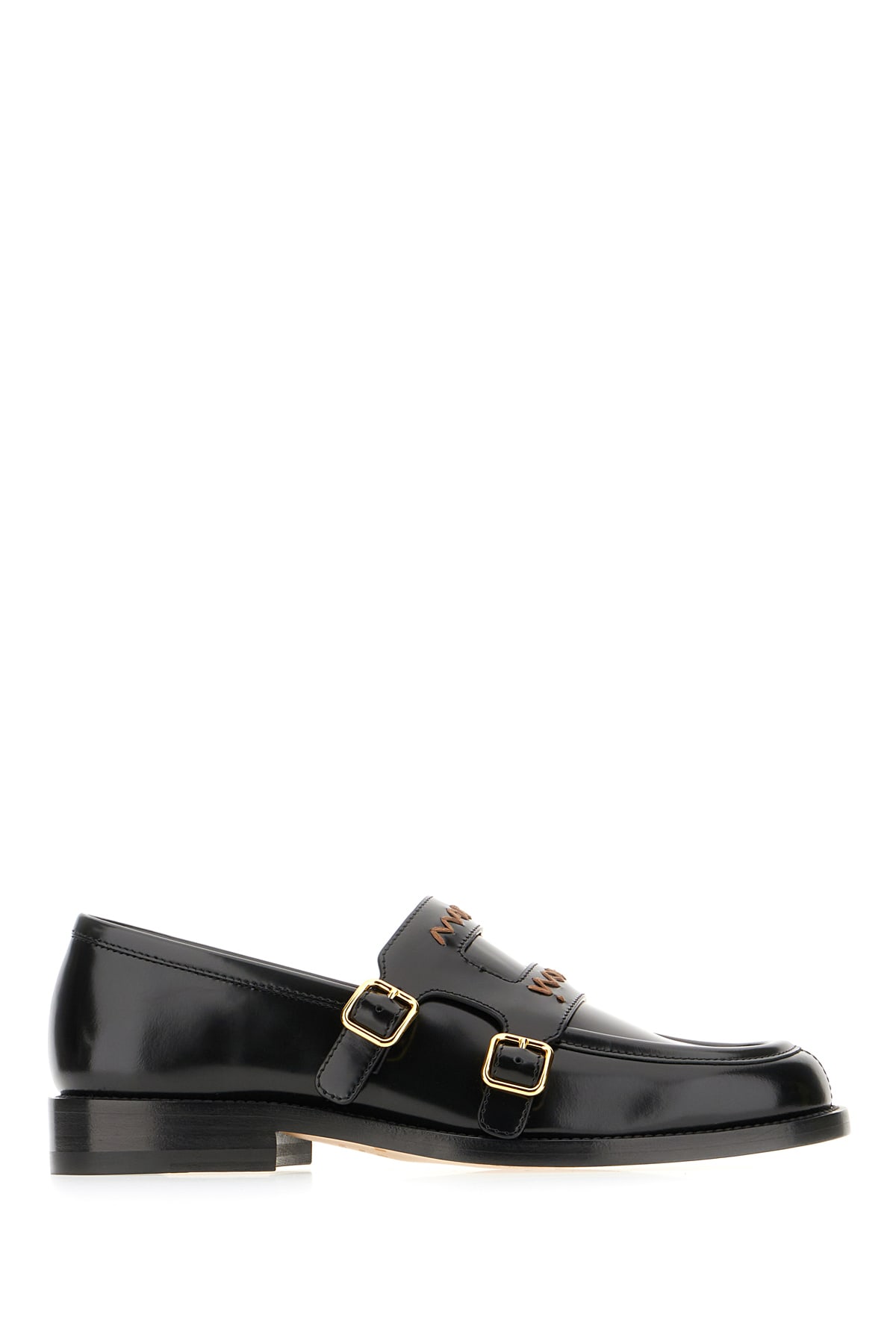 Marni Black Leather Loafers