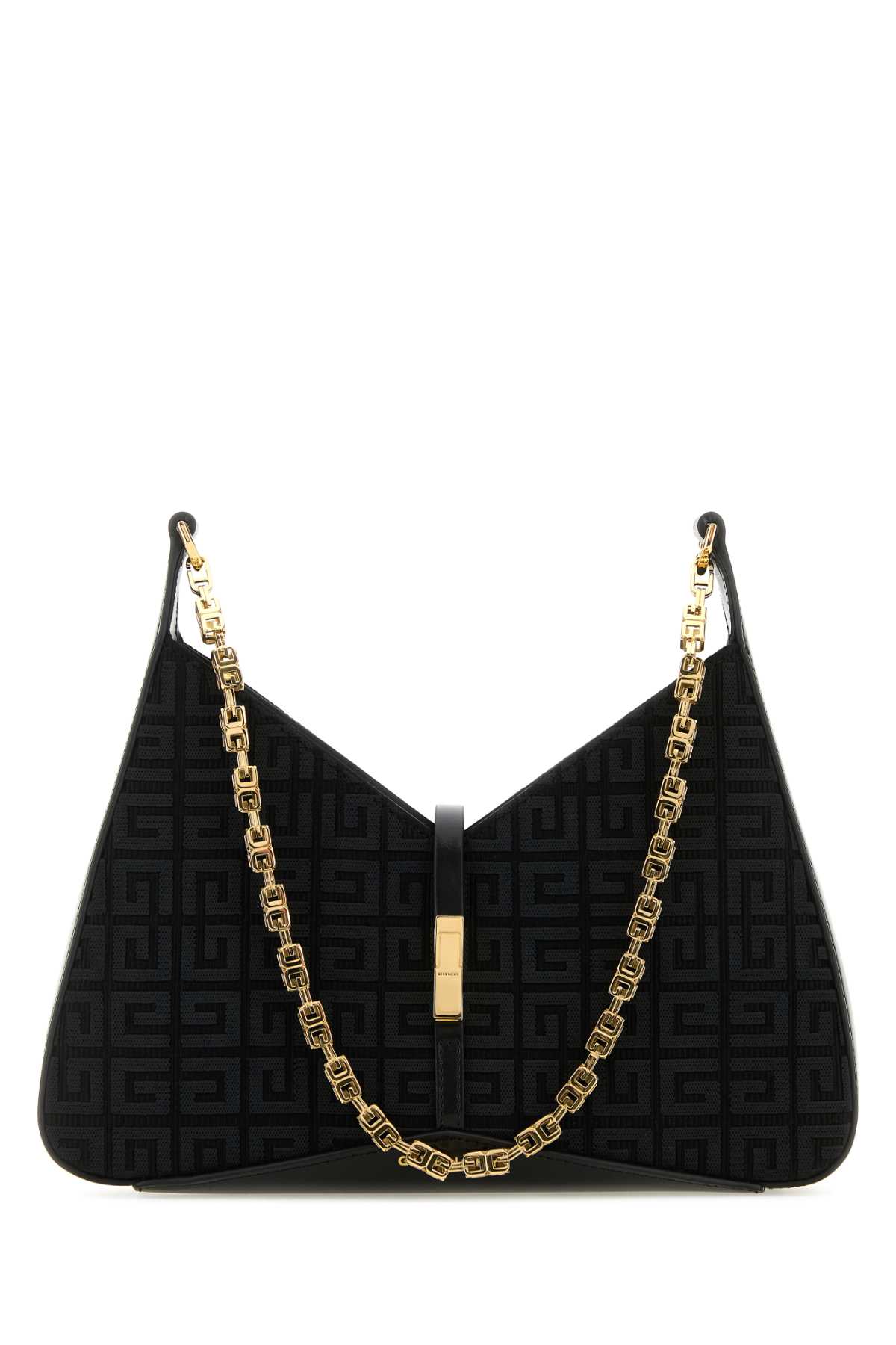 Shop Givenchy Black Canvas Small Cut-out Shoulder Bag