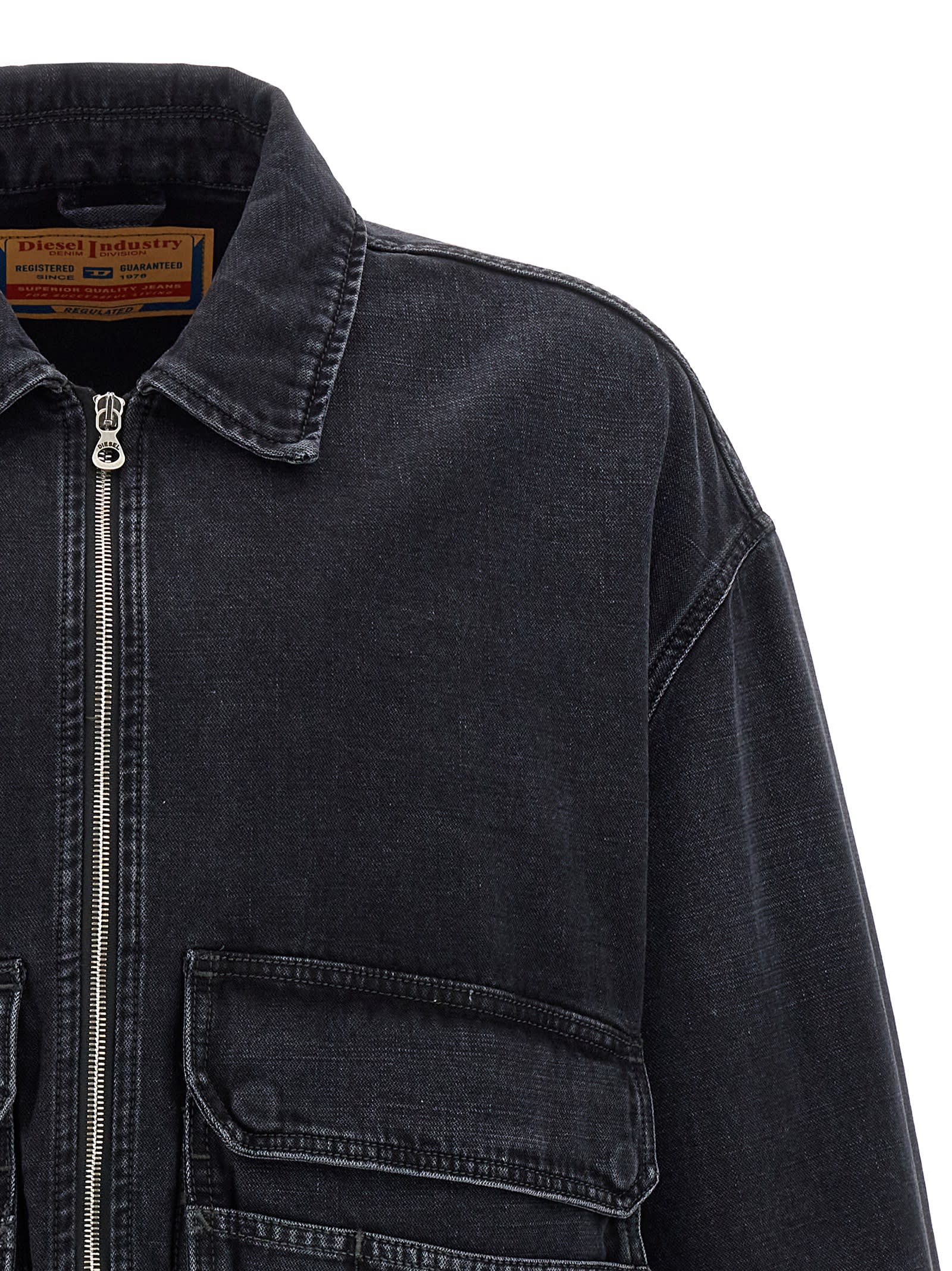 Diesel Jacket In Batavia-weave Denim