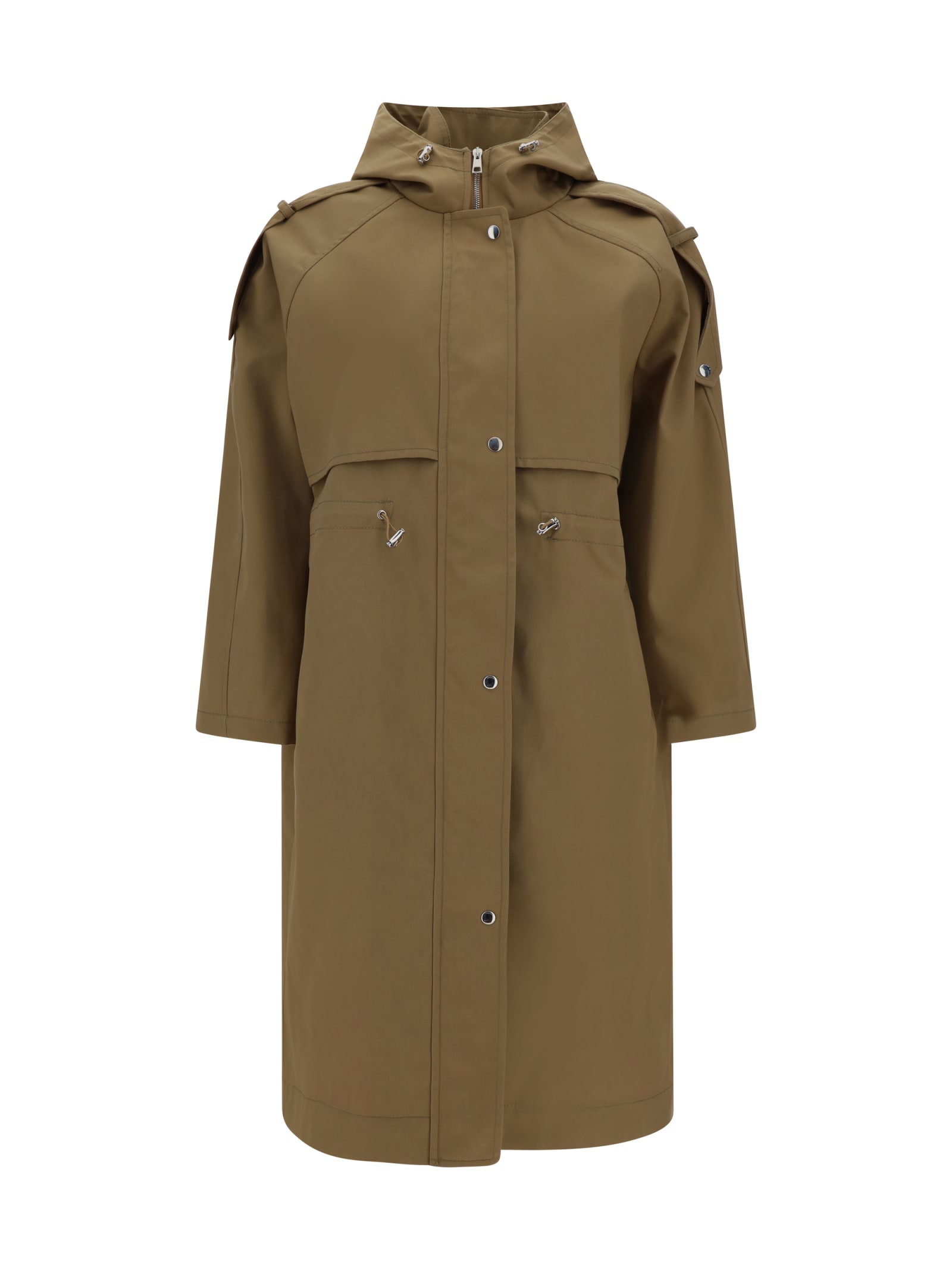 Paltò belted wide-lapel coat - Brown