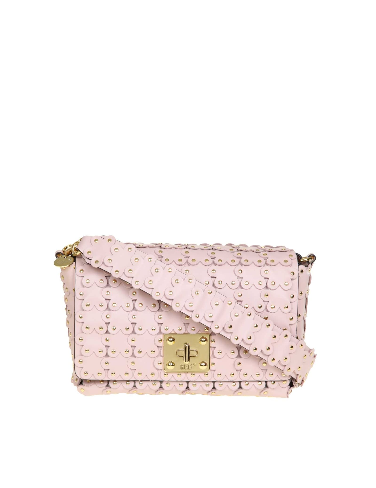 RED VALENTINO RED VALENTINO SHOULDER BAG WITH MICRO STUDS IN LEATHER,11219710