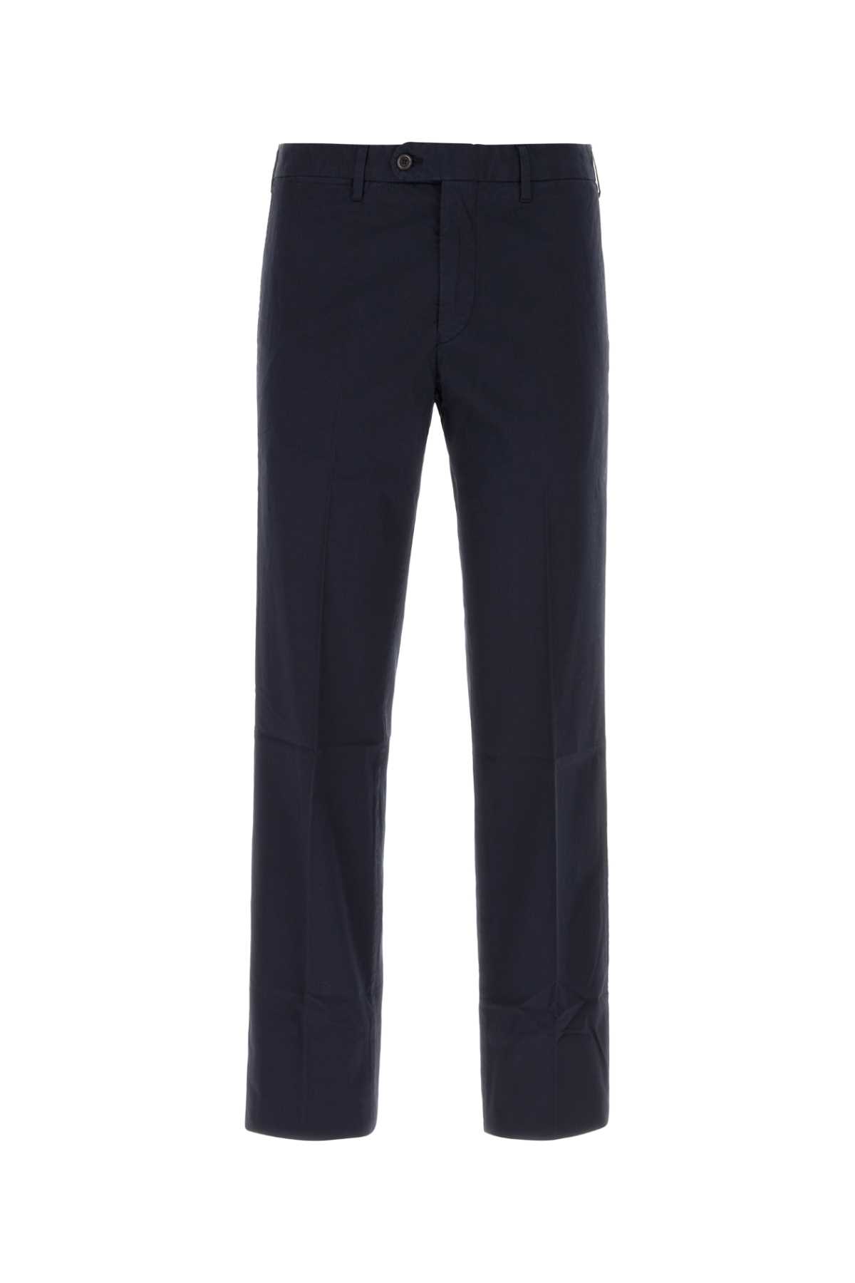 Blue Stretch Cotton Pant