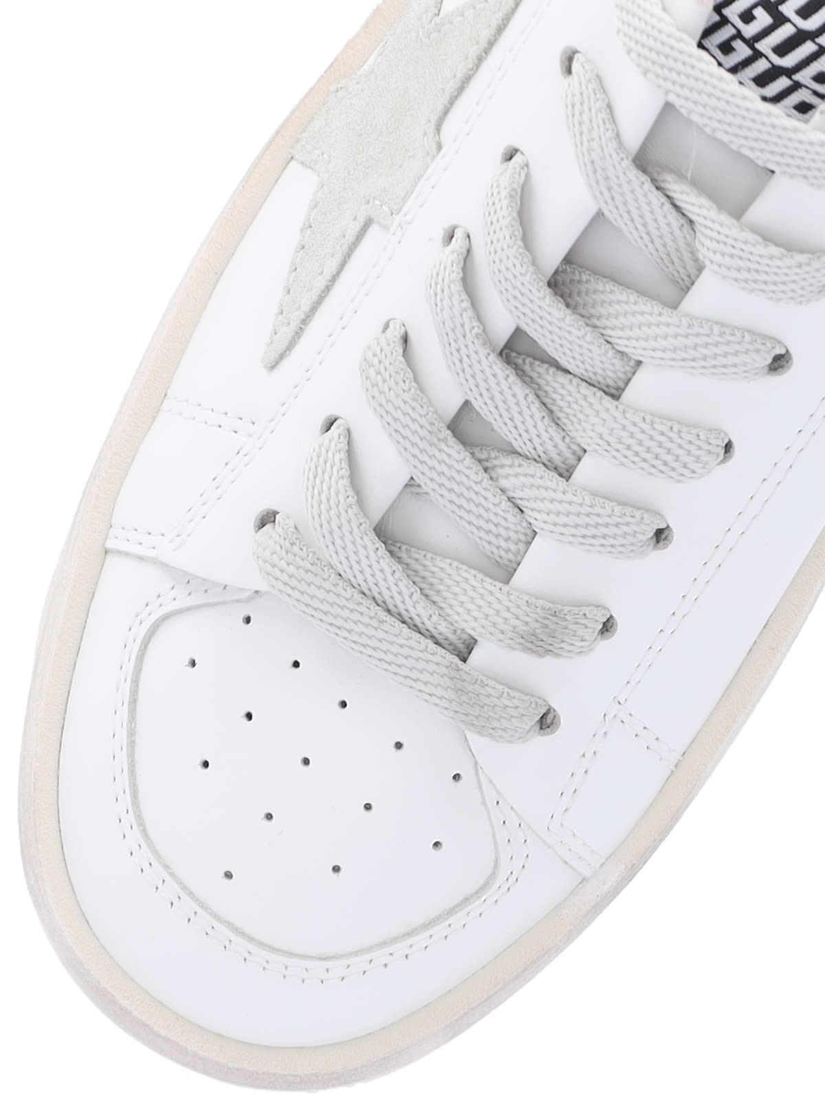 Shop Golden Goose Stardan Sneakers In White