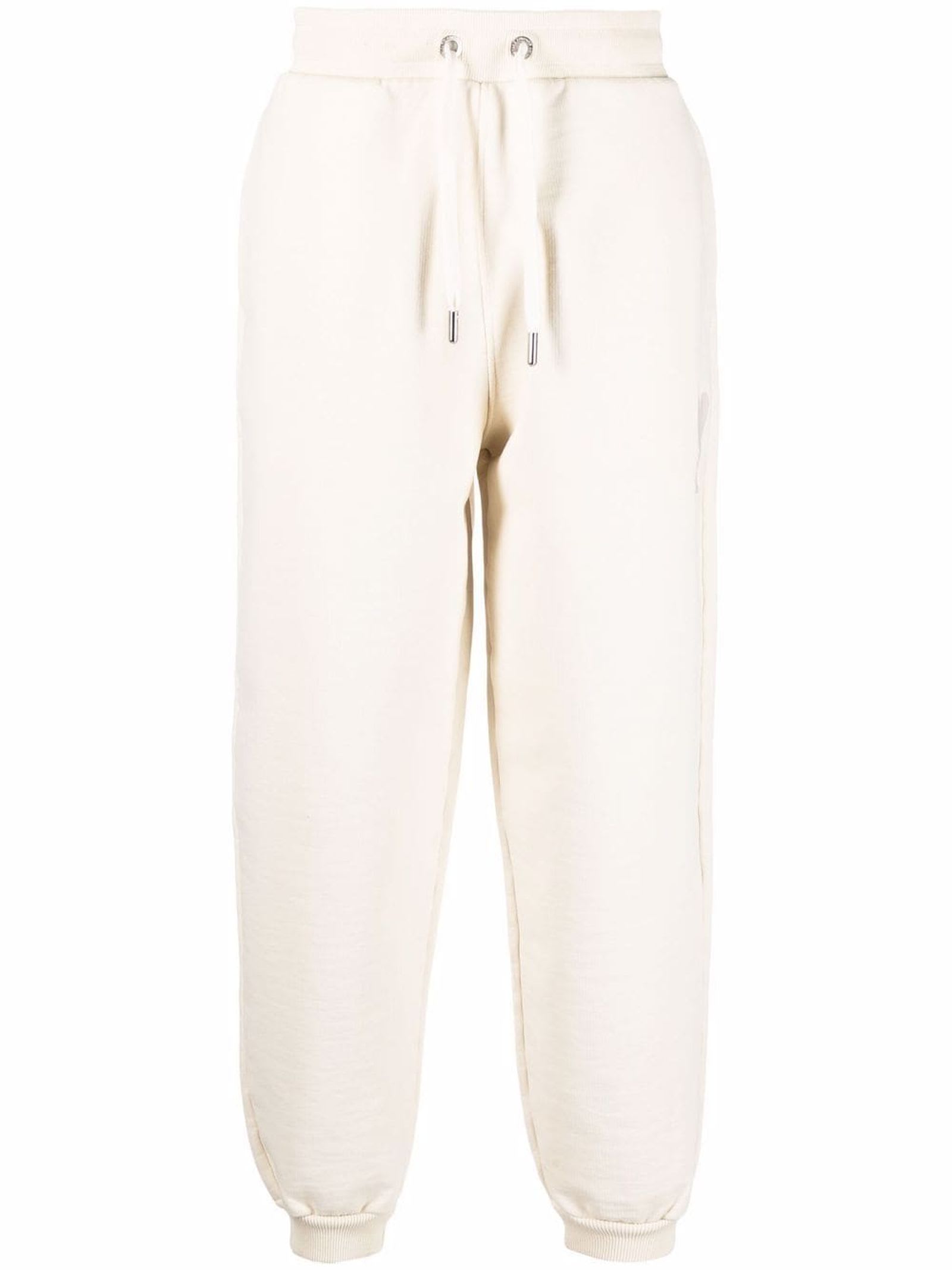 Ami Alexandre Mattiussi Cream White Organic Cotton Track Pants