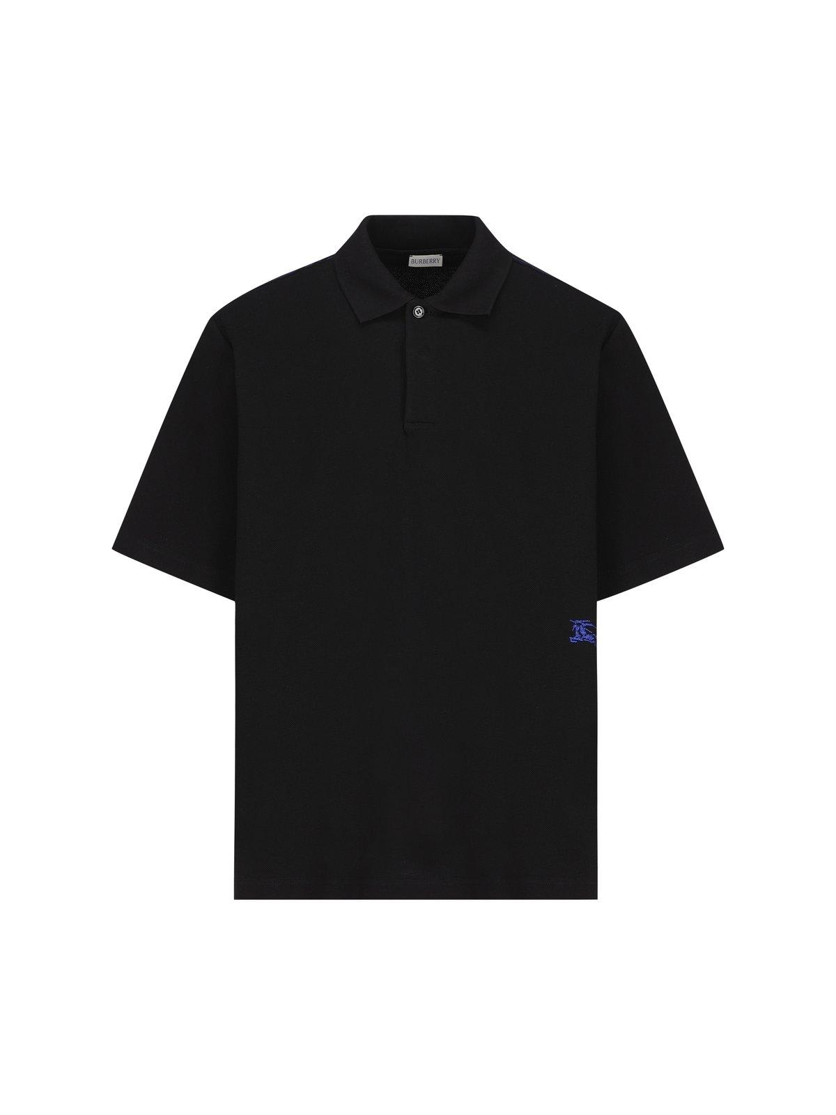 Logo Embroidered Short Sleeved Polo Shirt