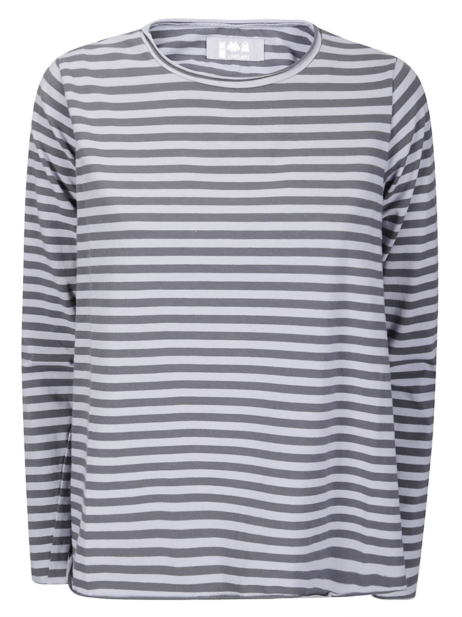 Labo.art Jeppe Sweater - Striped Even In Blue