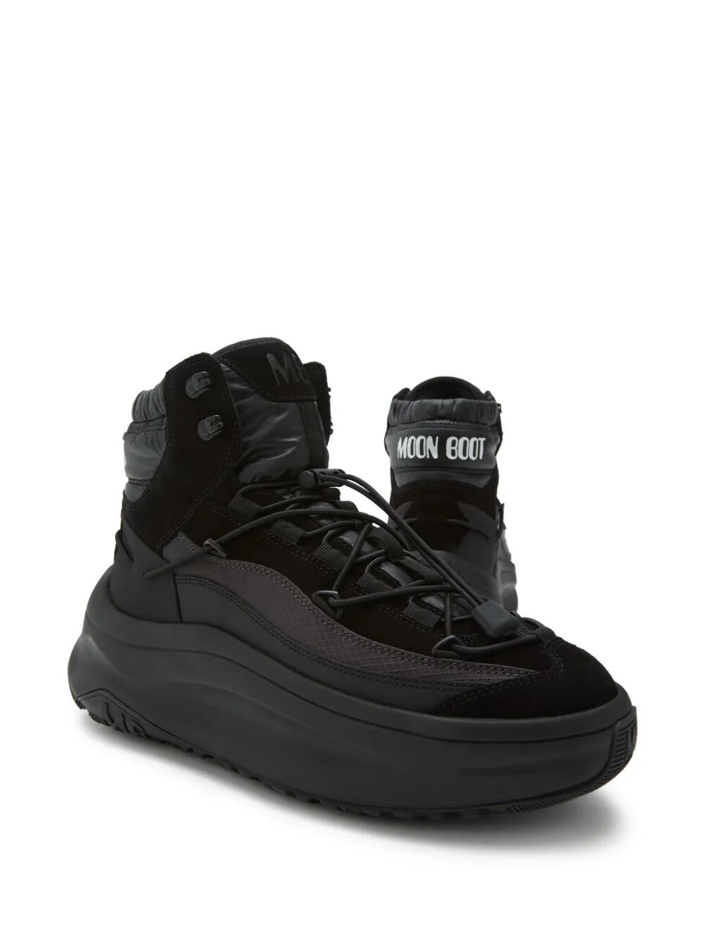 Moon Boot Mb Moon247 Xlace Mid In Black