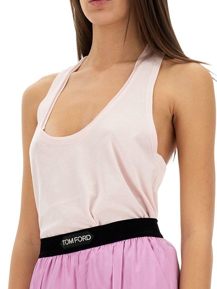 Tom Ford Jersey Top In Pink
