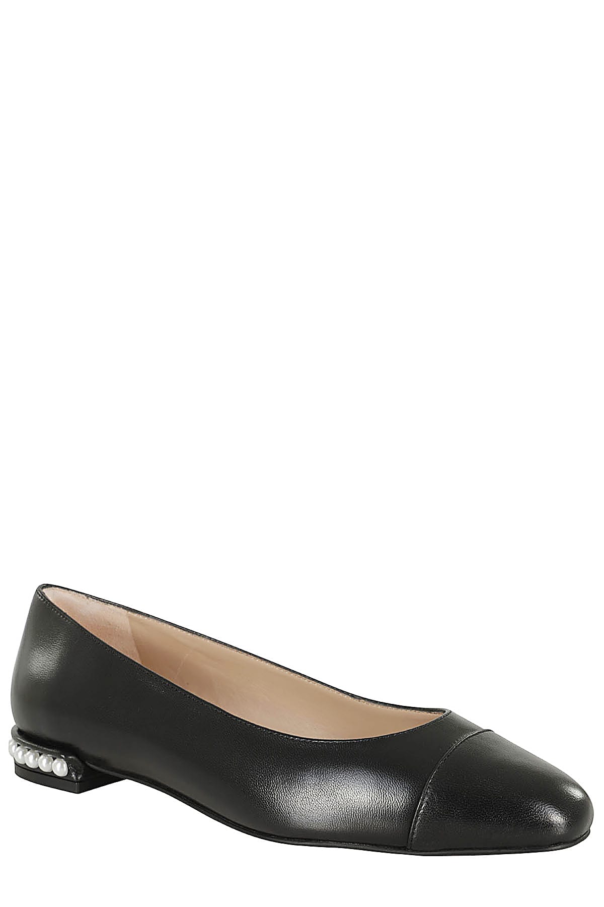 Shop Stuart Weitzman Pearl Flat In Blk Black