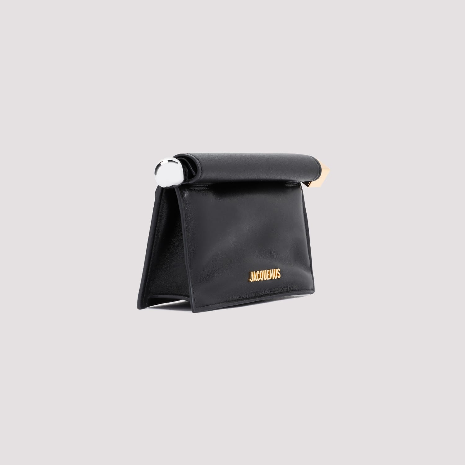 Jacquemus La Pochette Rond Carré In Black