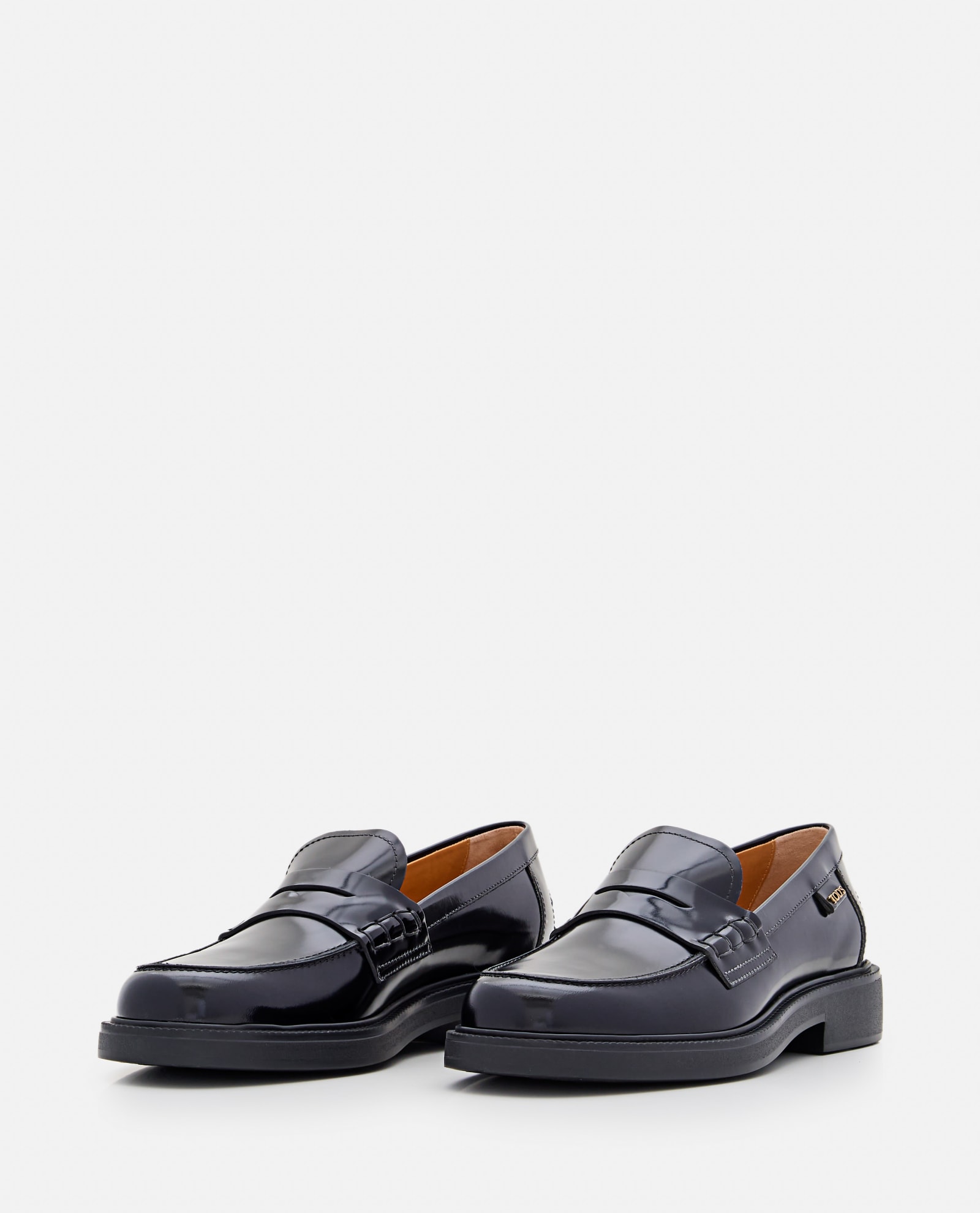 Shop Tod's Leather Loafer In Black