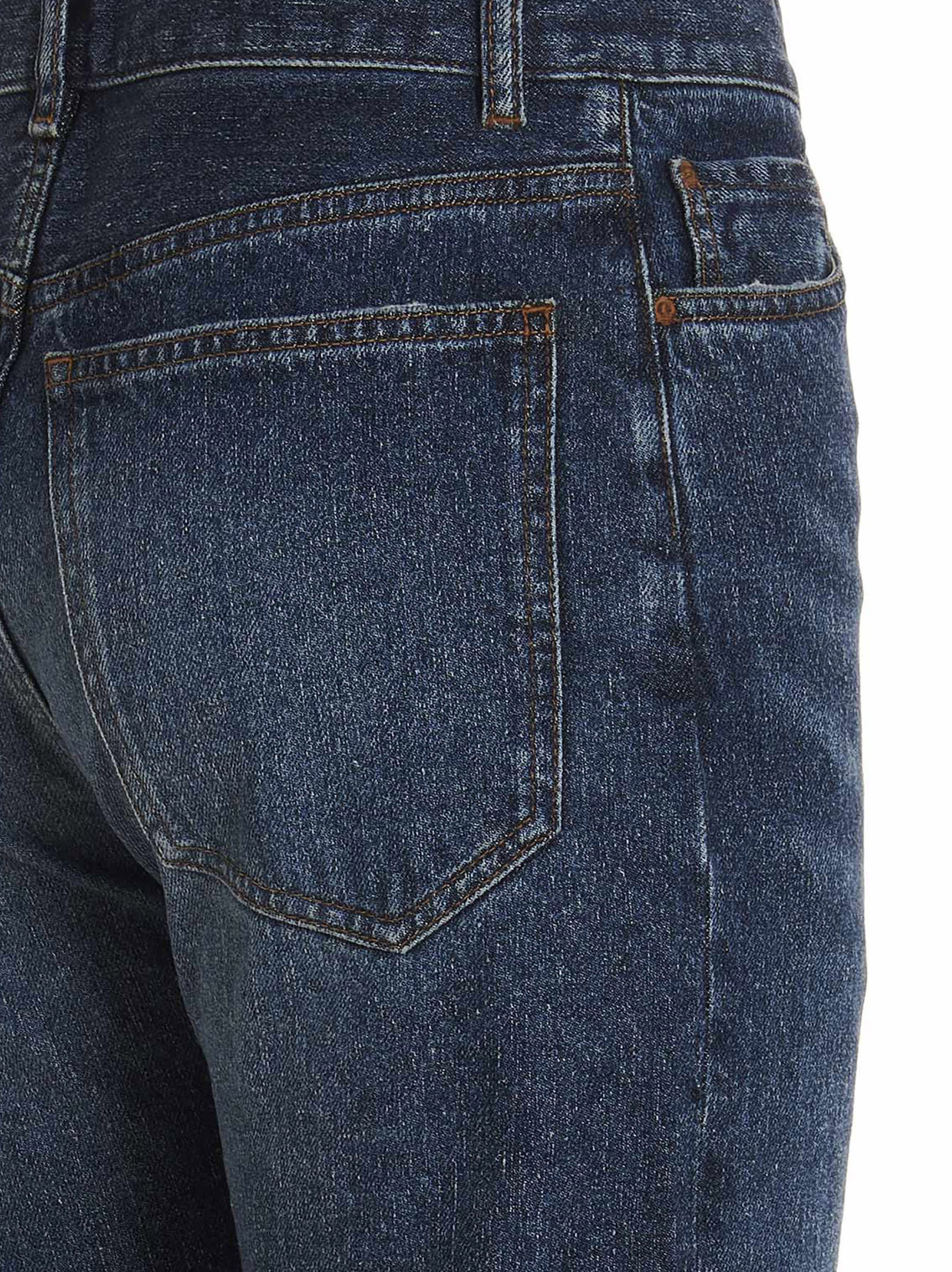 CHLOÉ EMBROIDERED LOGO JEANS