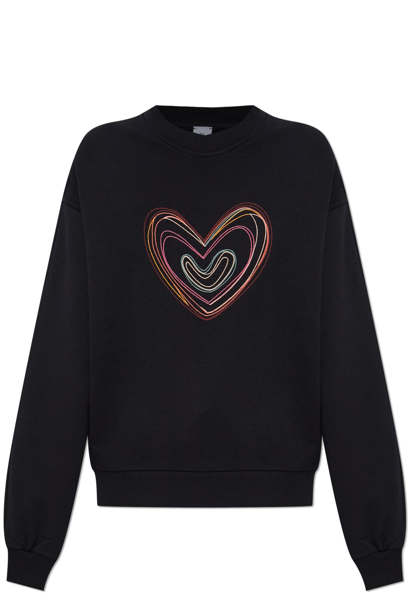 Ps By Paul Smith Ps Paul Smith Sweatshirt With A Colorful Embroidered Pattern In Black