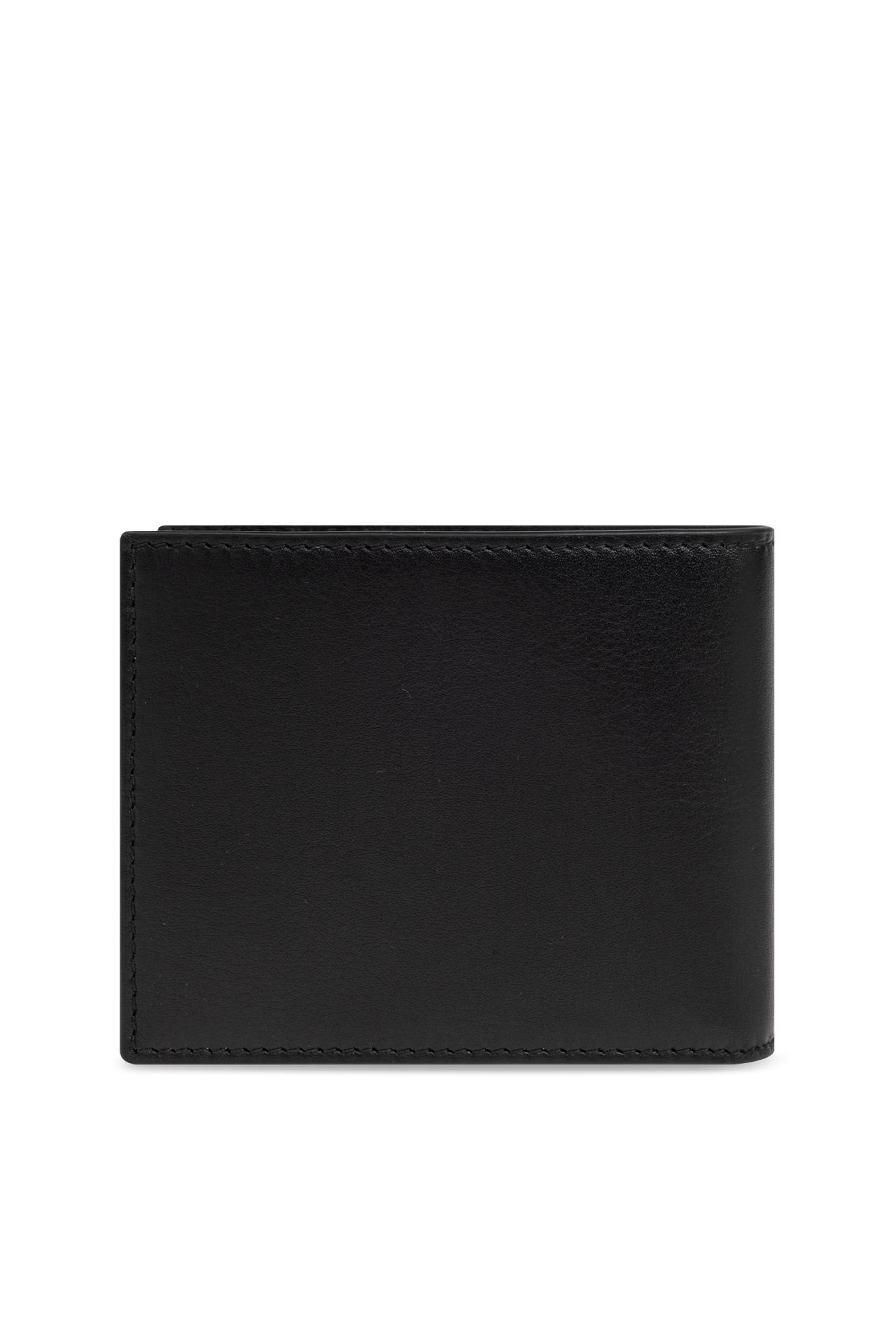 Shop Alexander Mcqueen Leather Wallet In Black