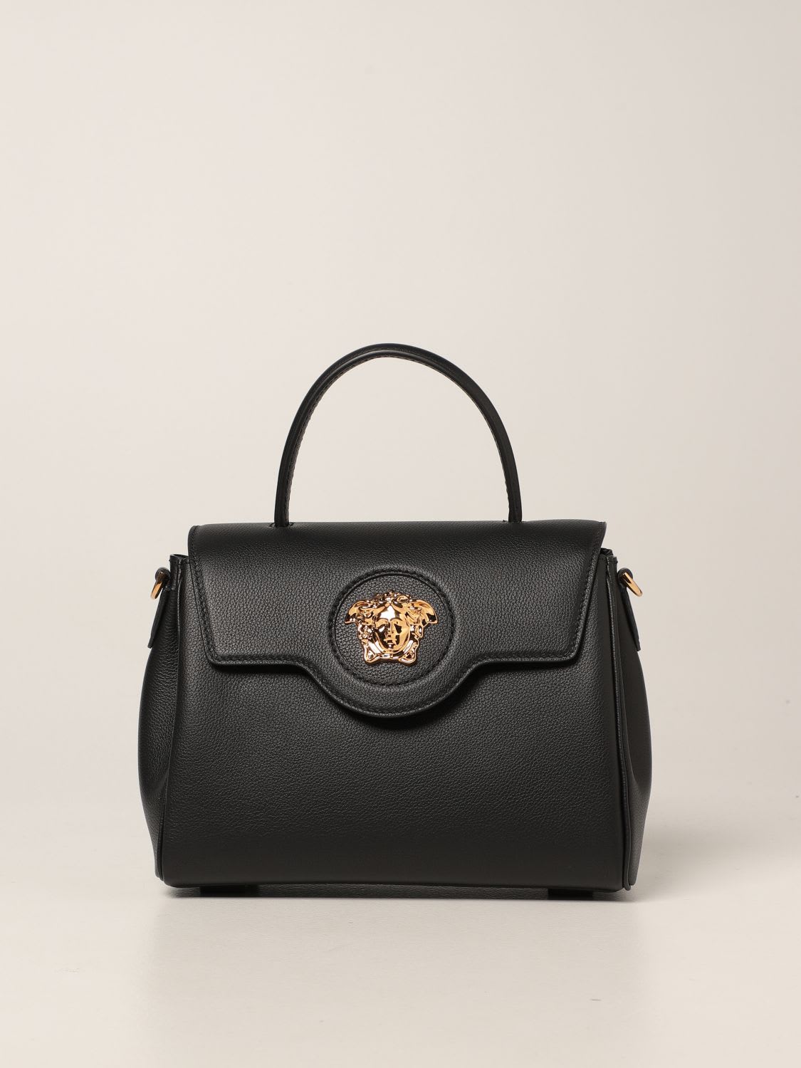 Versace Shoulder Bag La Medusa Versace Leather Handbag
