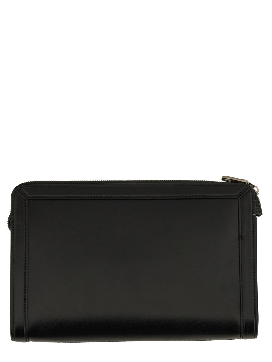 Shop Dolce & Gabbana Pouch With Logo In Black