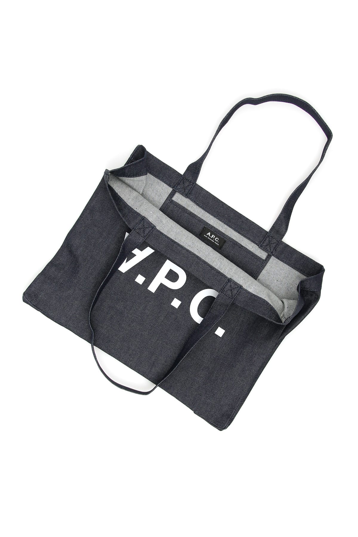 Apc A.p.c. Blue Denim Daniela Shopping Bag