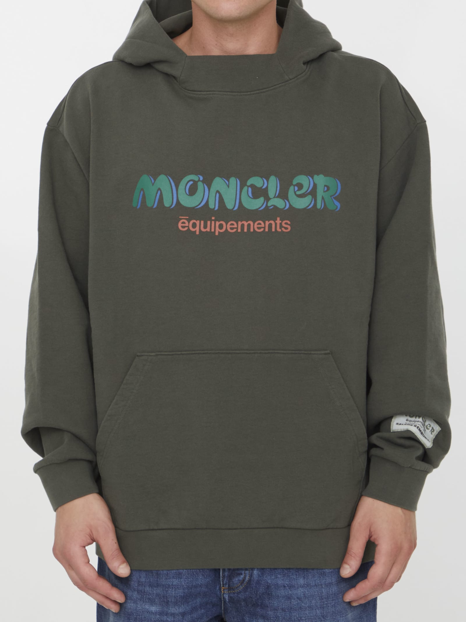MONCLER COTTON HOODIE WITH LOGO