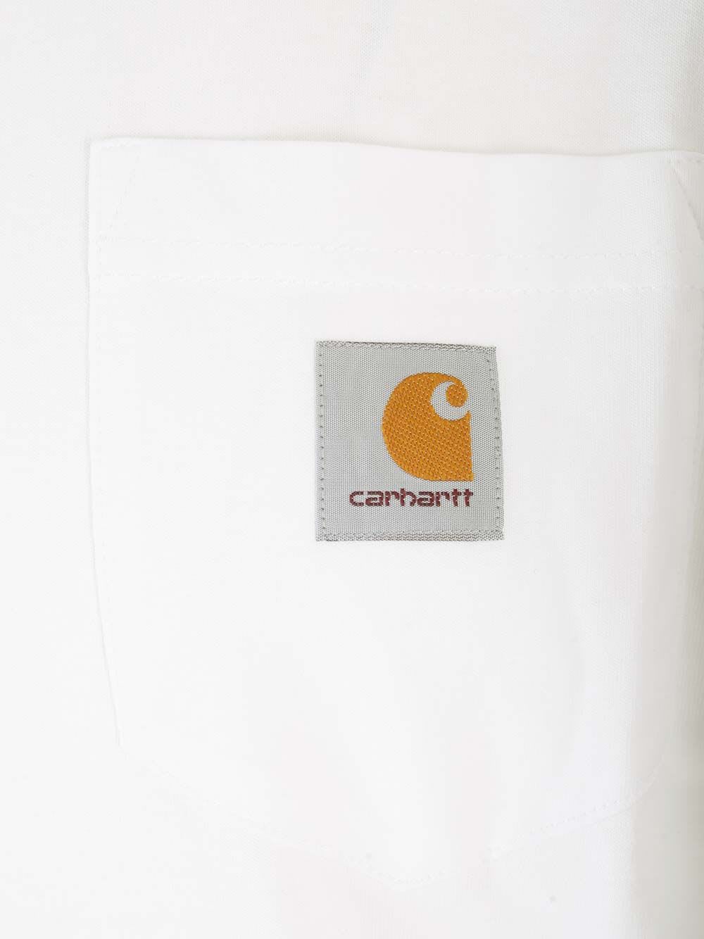Carhartt Wip Cotton T-shirt With Logo Patch In White