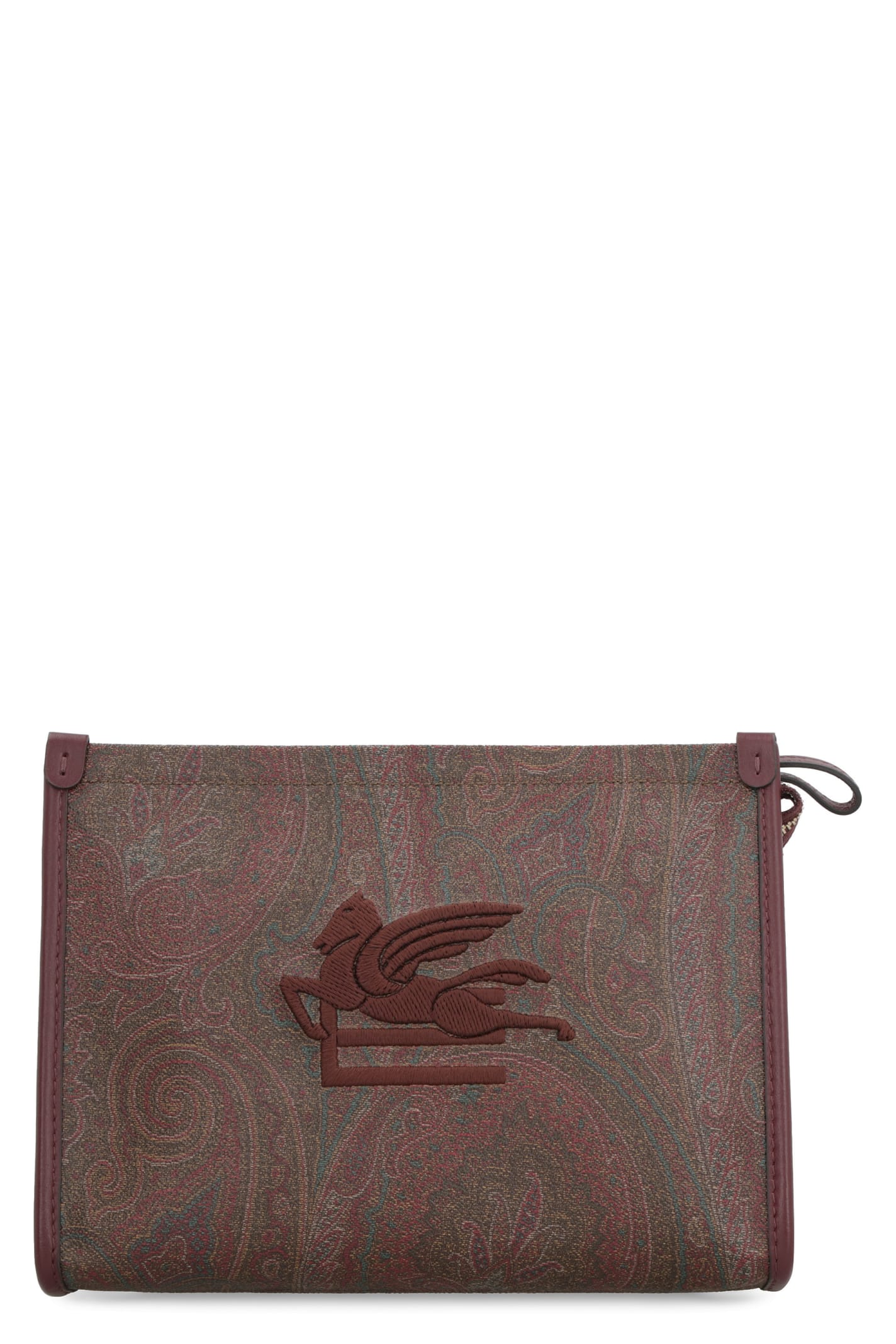 Etro Love Trotter Pouch In Brown