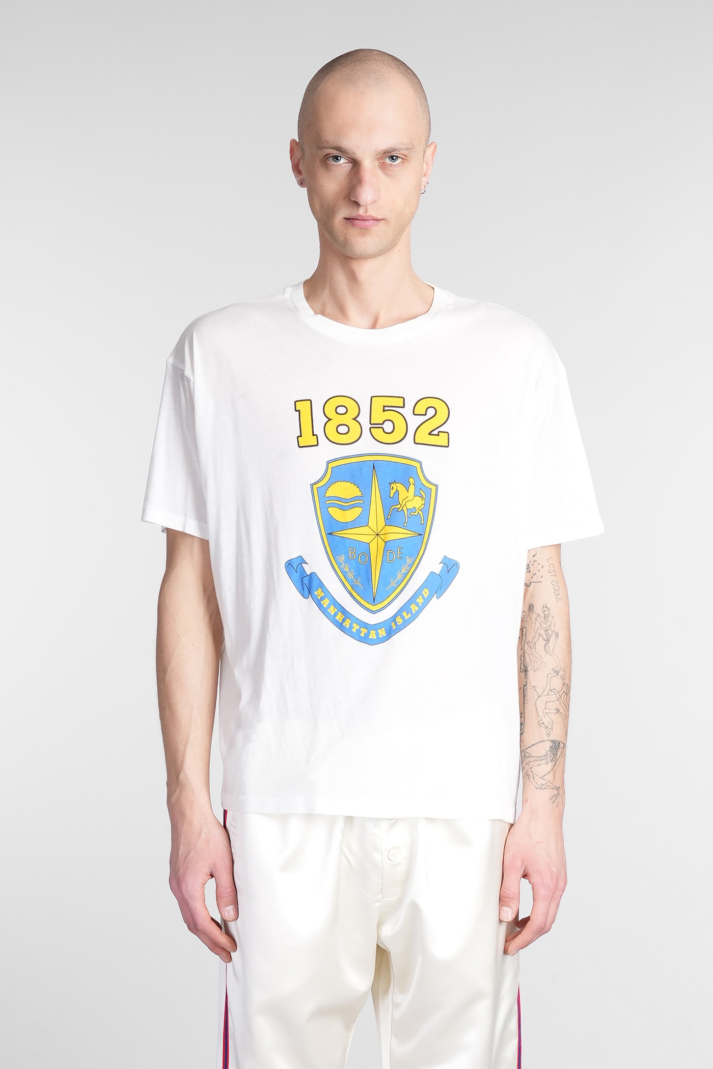 T-shirt In White Cotton