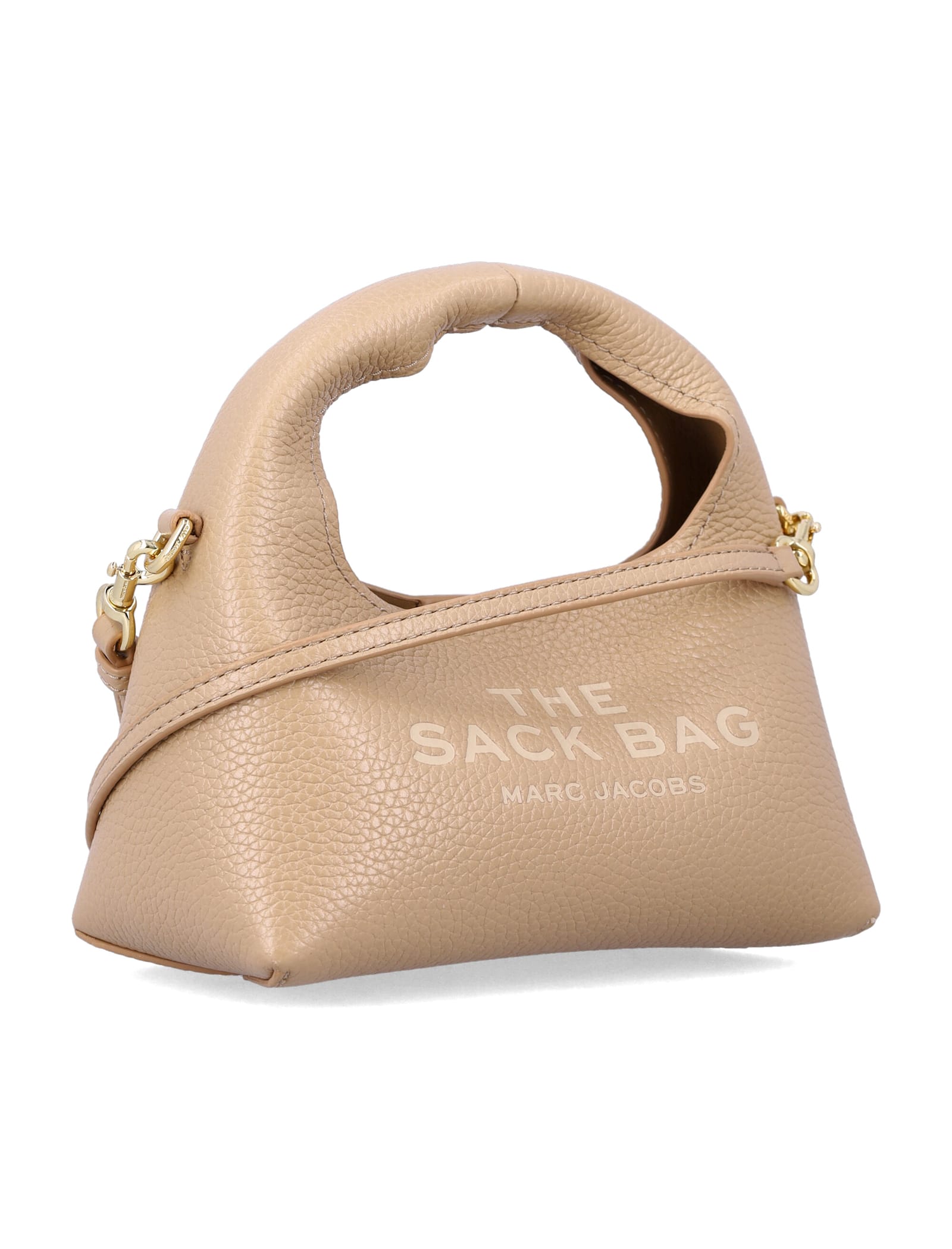 Marc Jacobs The Micro Crossbody Sack Bag In Full-grain Leather In Brown