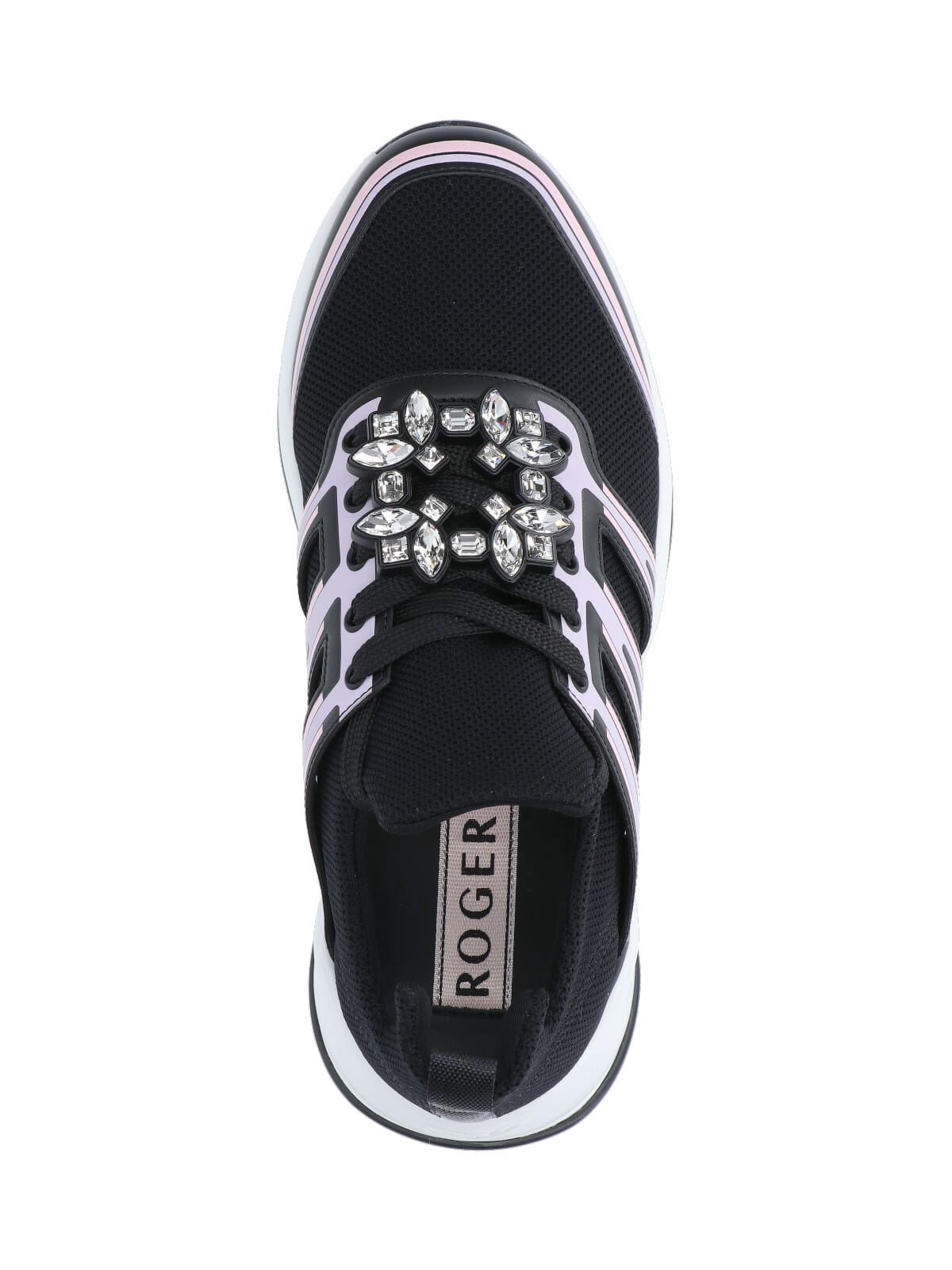 Roger Vivier Viv Run Sneakers In Black