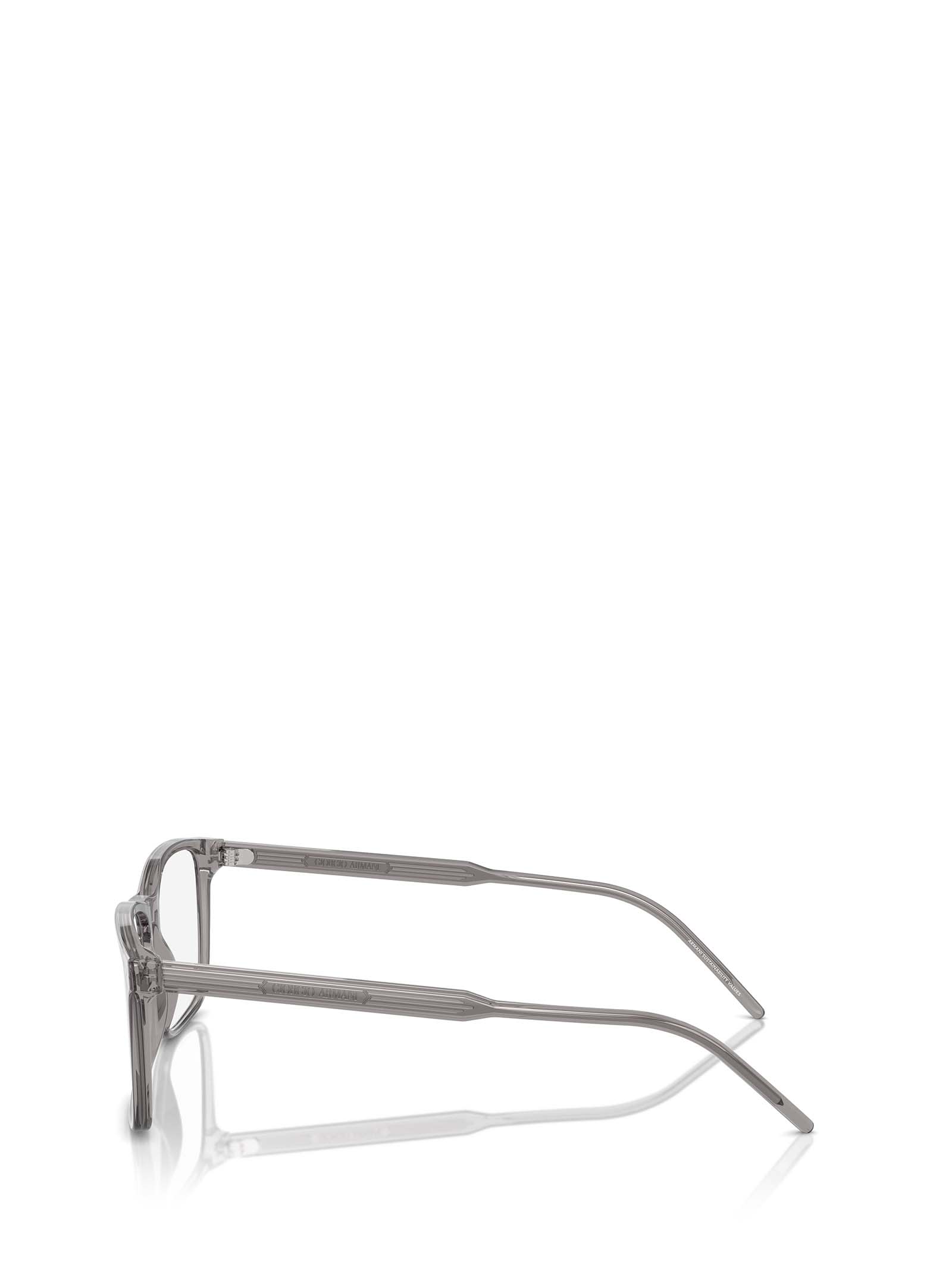 Shop Giorgio Armani Ar7258 Transparent Grey Glasses