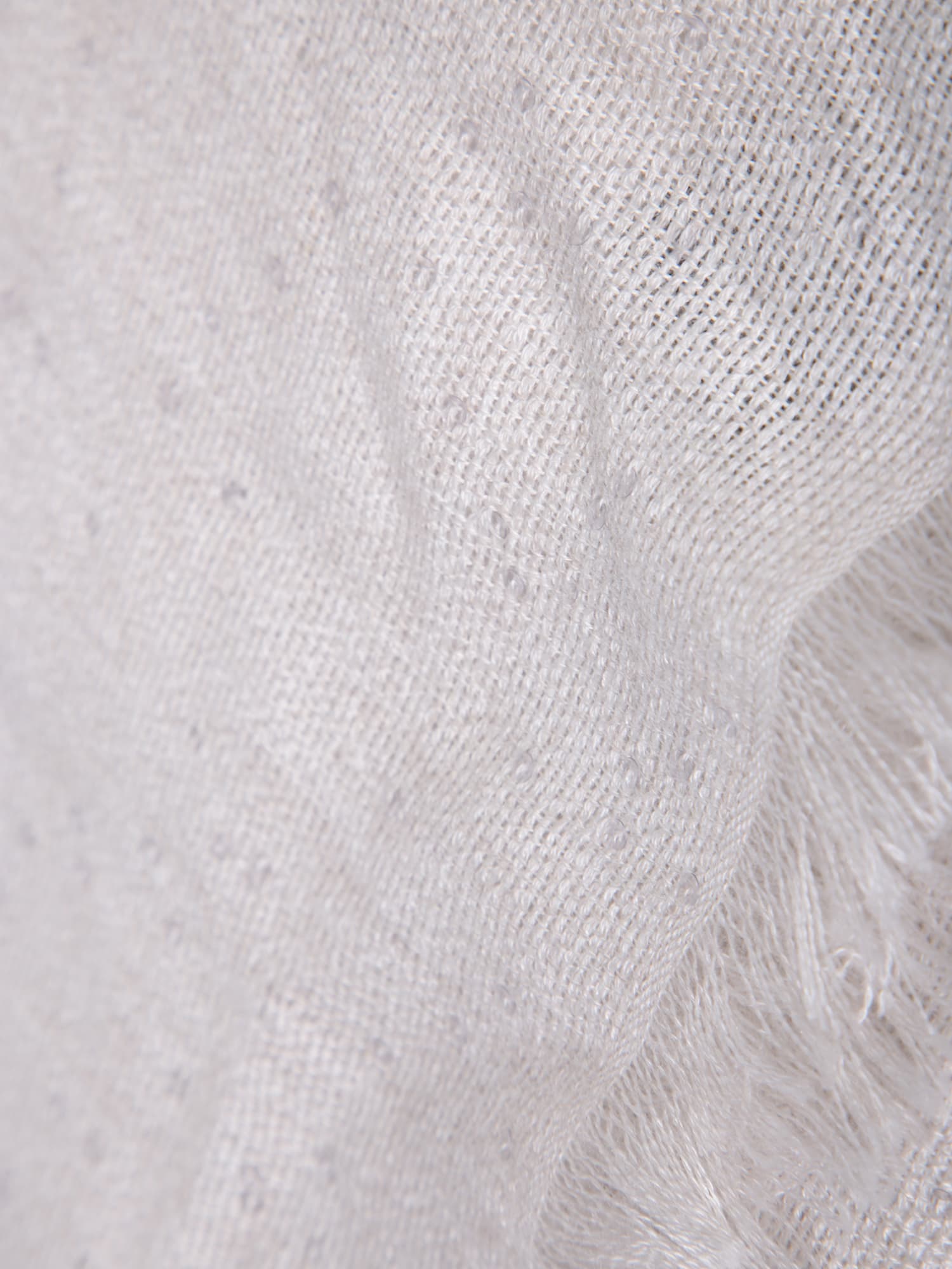 Shop Brunello Cucinelli Cashmere And Silk Scarf With Sequins In White