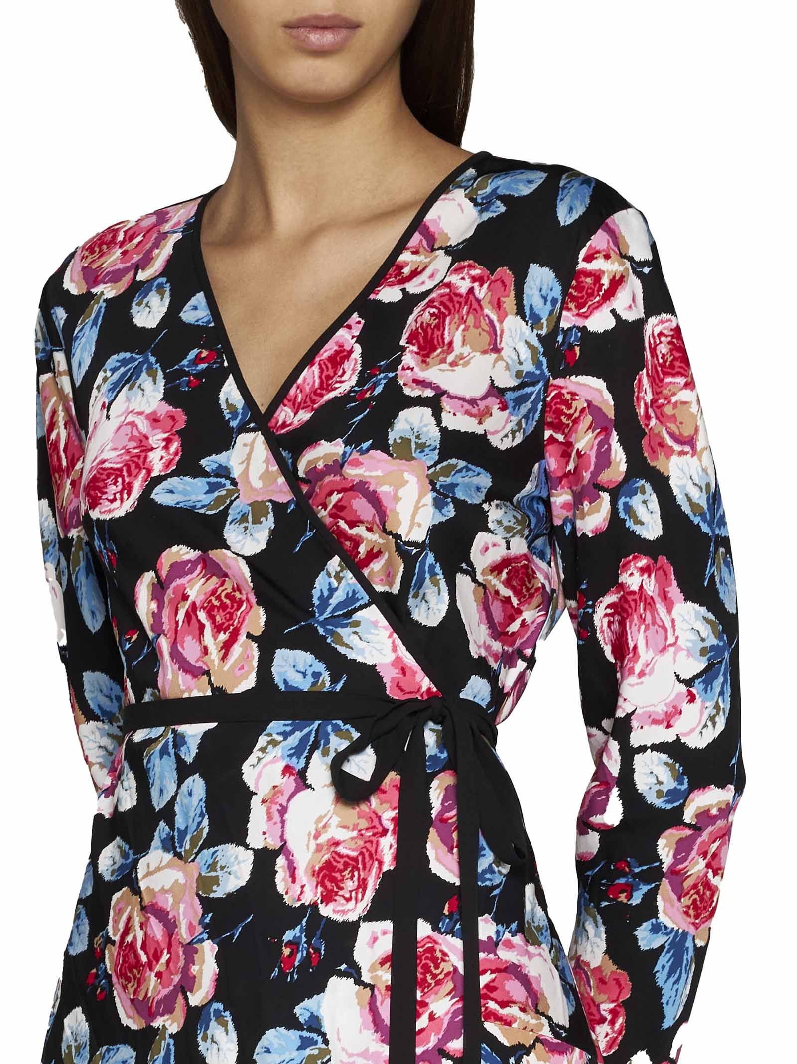 Shop Diane Von Furstenberg Dress In Fortune Rose Med