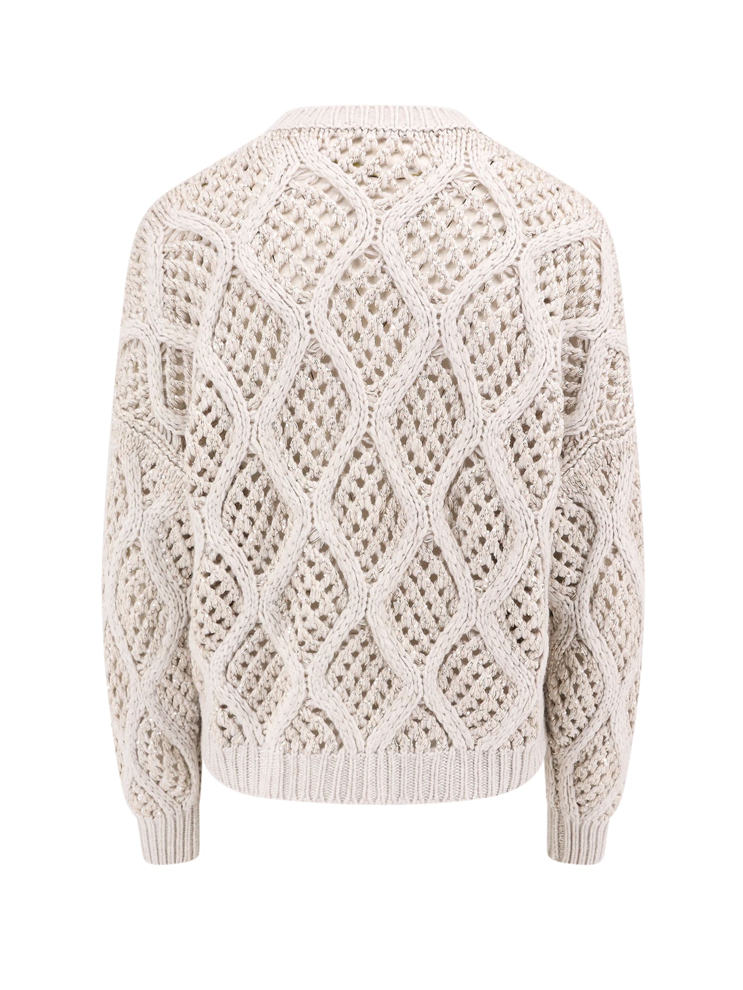 Shop Brunello Cucinelli Sweater In White