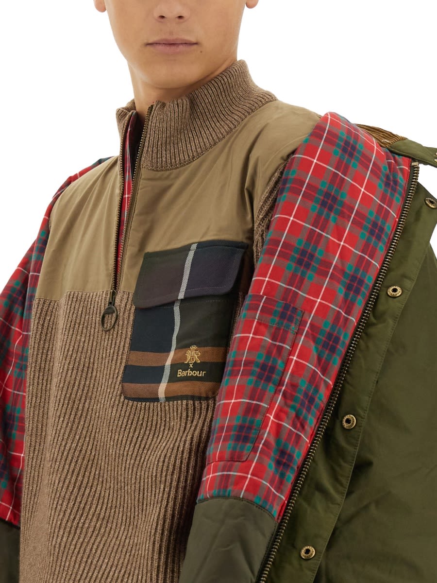 Shop Barbour Miller Jersey In Beige