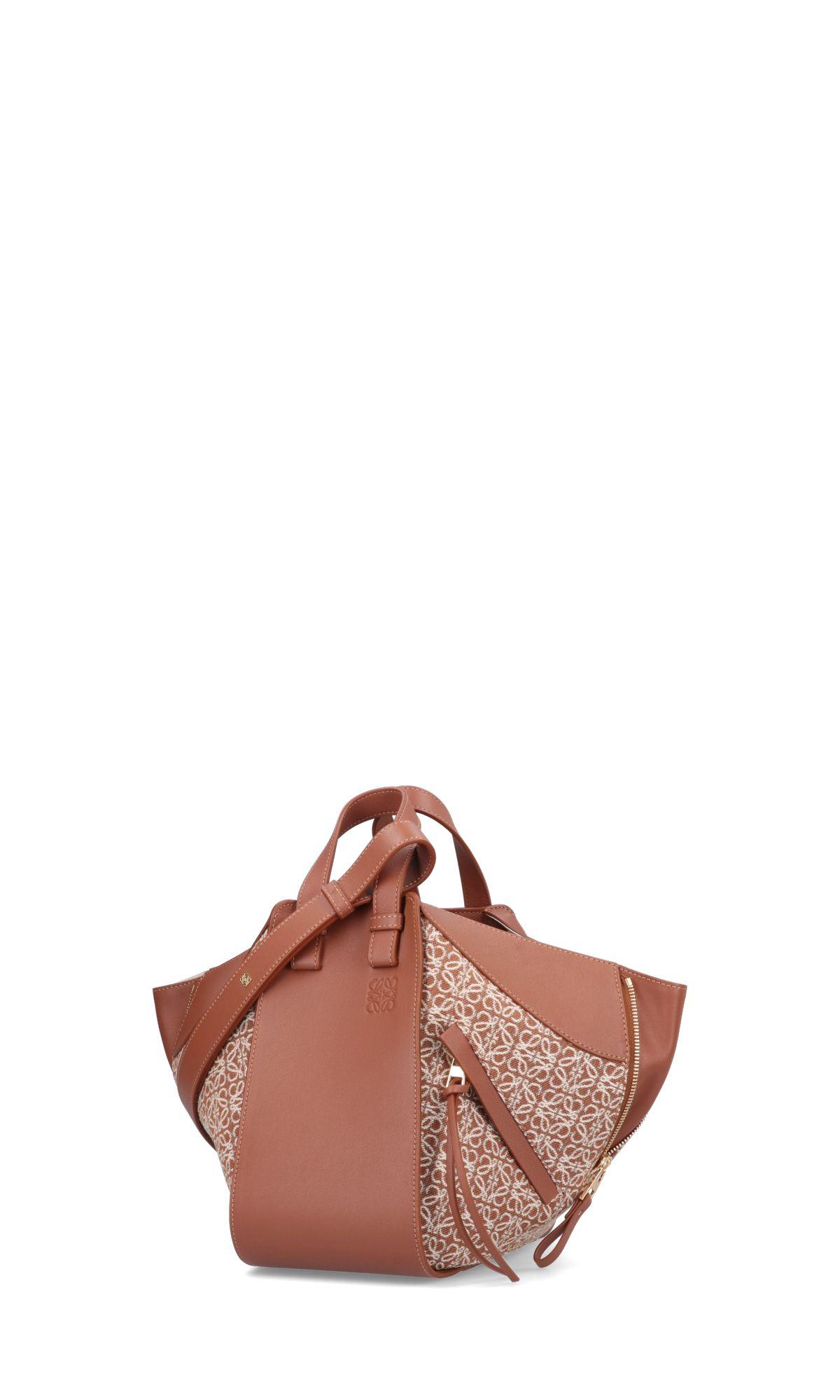 Loewe Small Hammock Shoulder Bag In Brown/neutrals