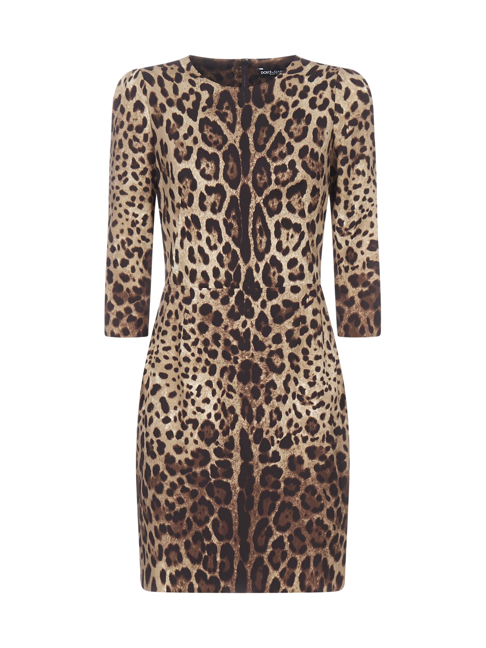 Dolce & Gabbana Leopard-print Off-the-shoulder Silk Mini Dress Leopard ...