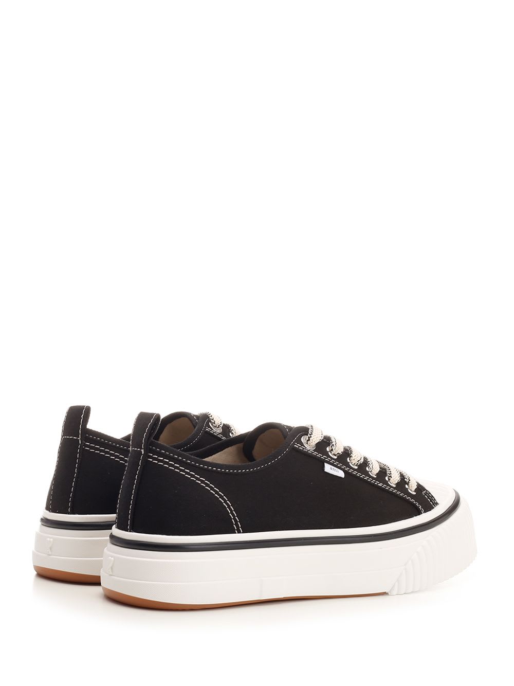 Shop Ami Alexandre Mattiussi Low Top Ami Sn1980 Sneakers In Black