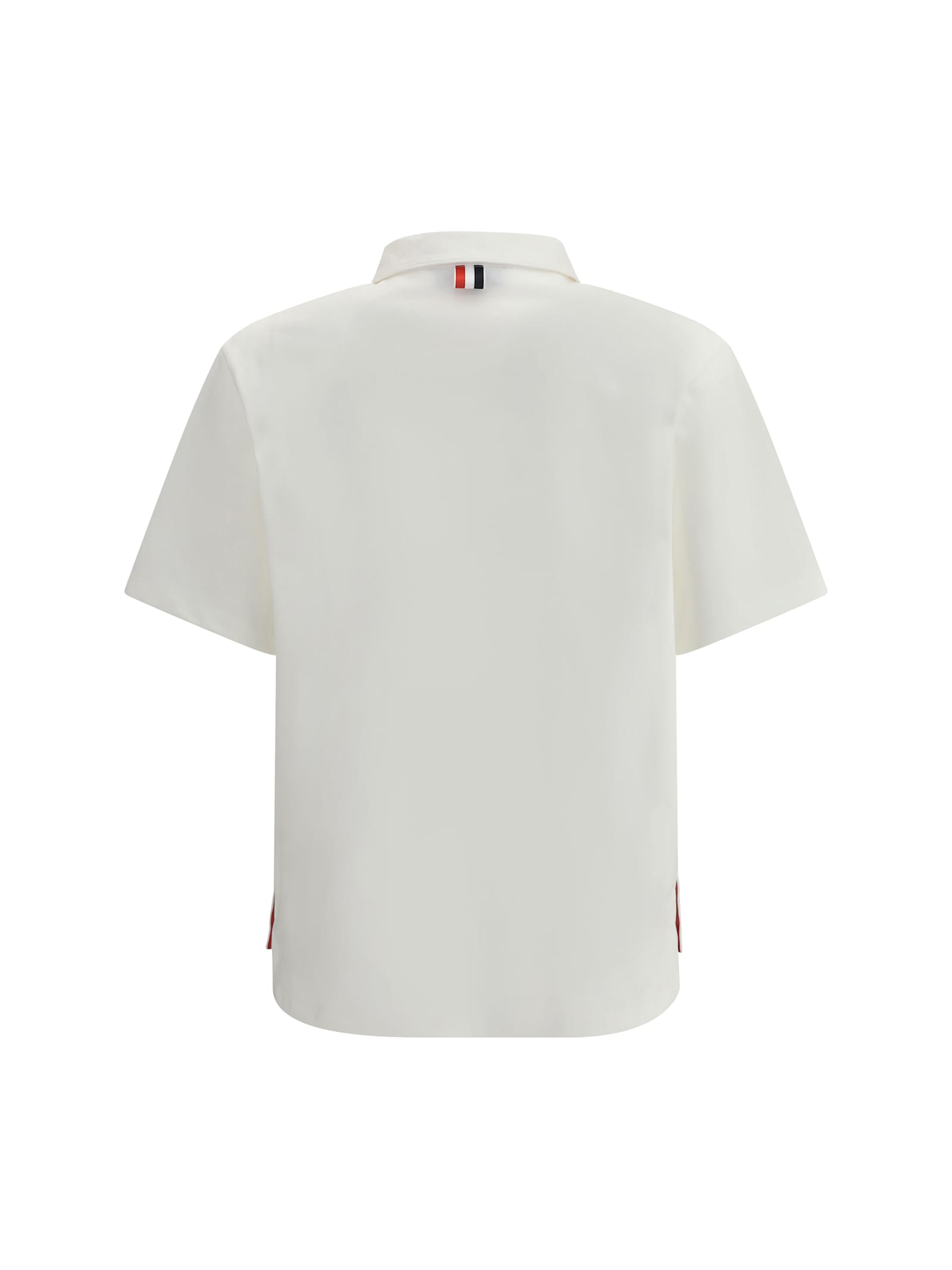 Thom Browne Jersey Polo Shirt In White