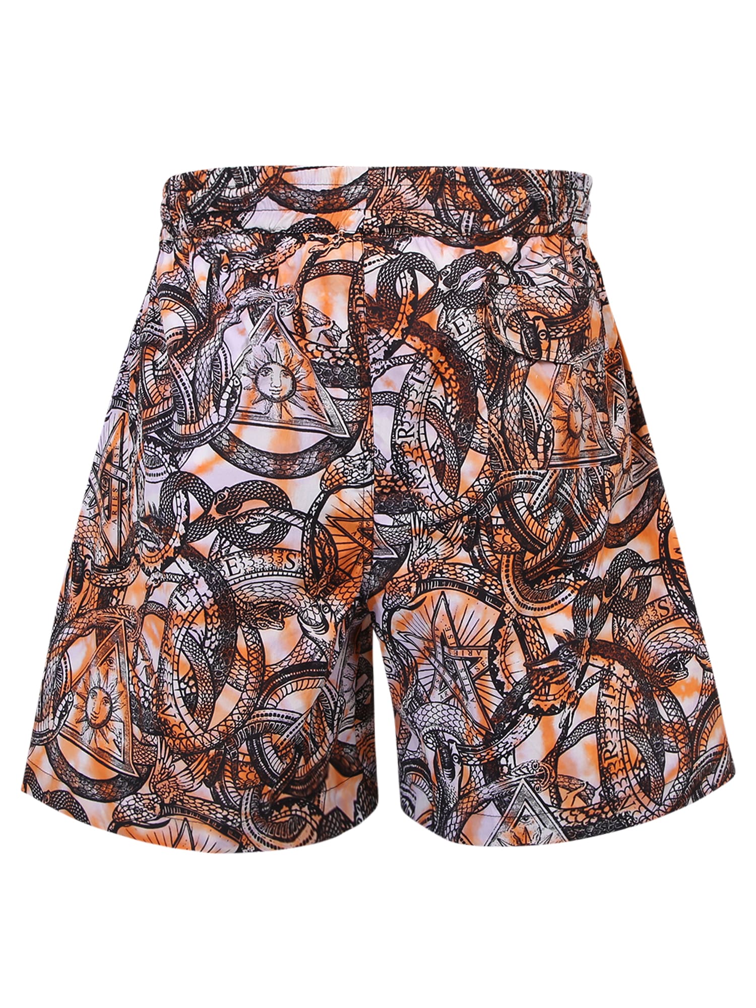 Shop Aries Graphic-print Shorts In Multi