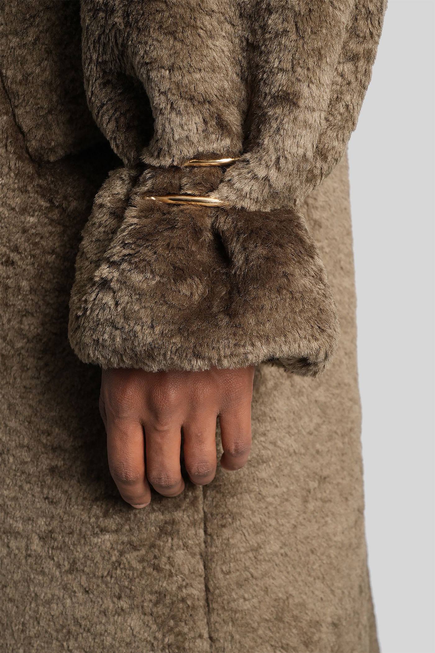 Darkpark Coat In Green Polyester In Brown
