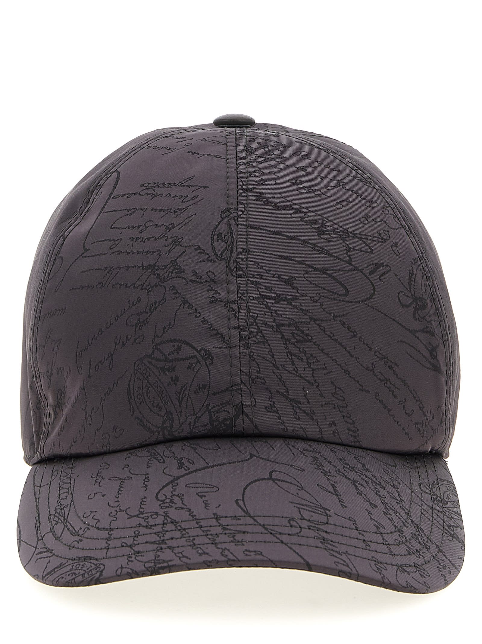 Berluti Grey Scritto Baseball Hat In Gray