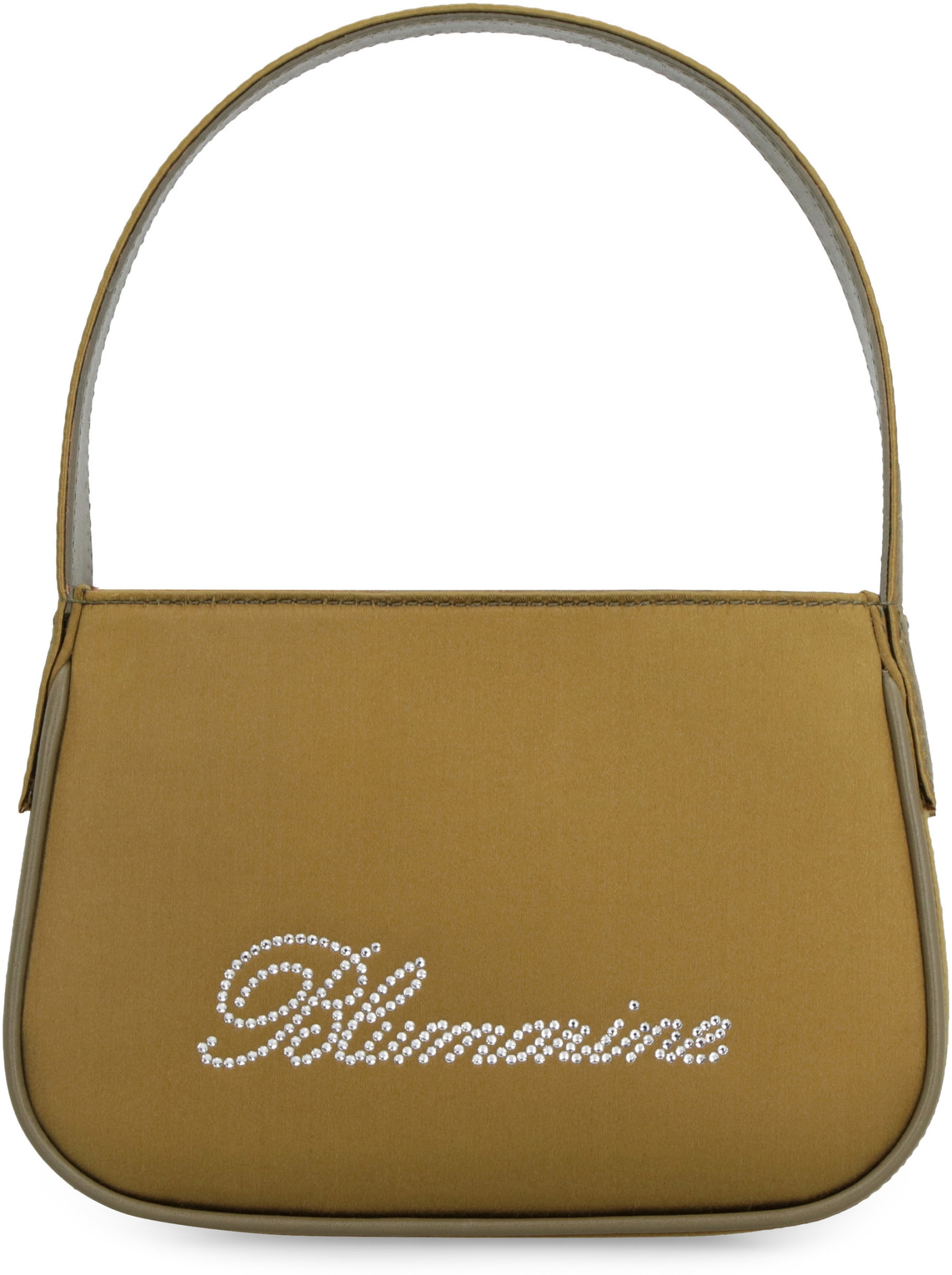 Shop Blumarine Satin Handbag In Green