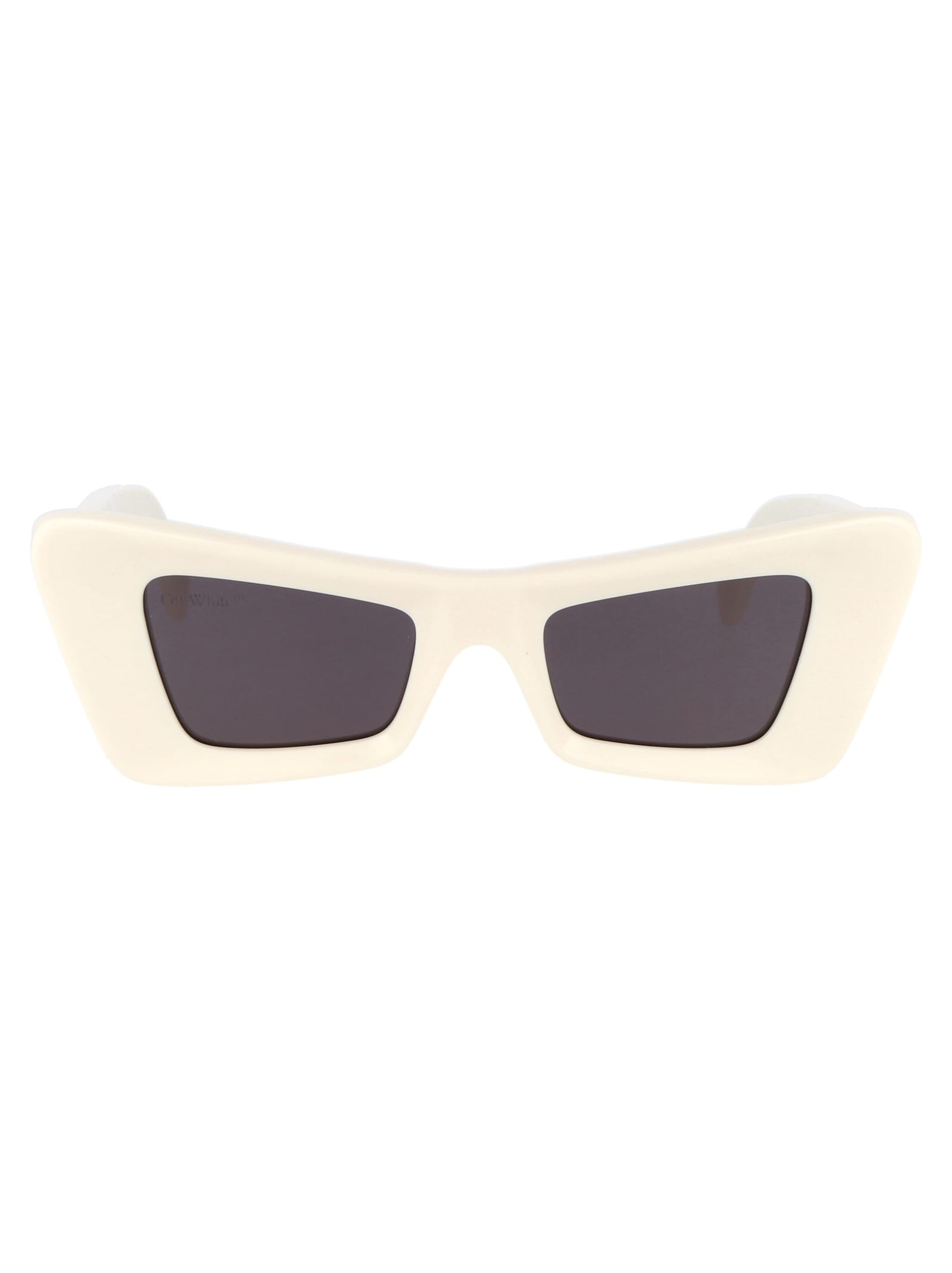 Off-white Accra Sunglasses In 0107 White Dark Grey