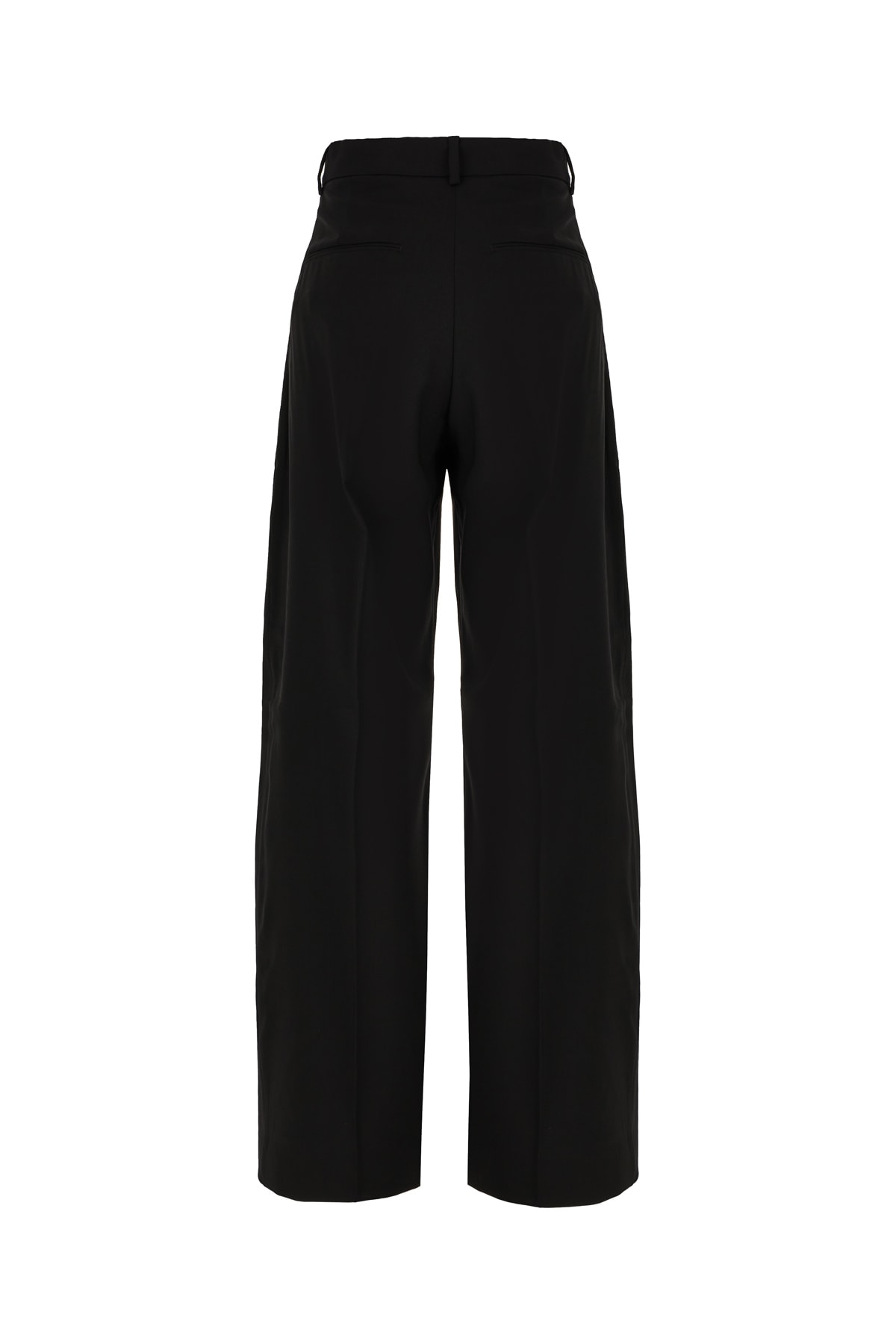 Shop Sportmax Black Wool Pants In Nero